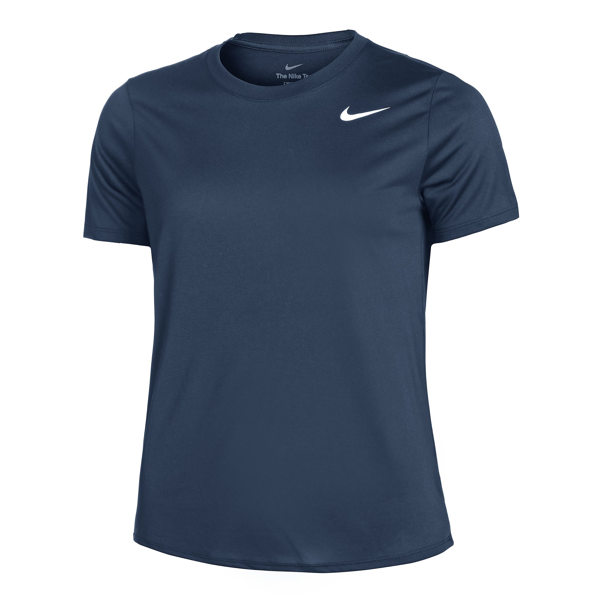 Nike Dri-Fit Regular T-shirt Damer - mørkeblå, hvid