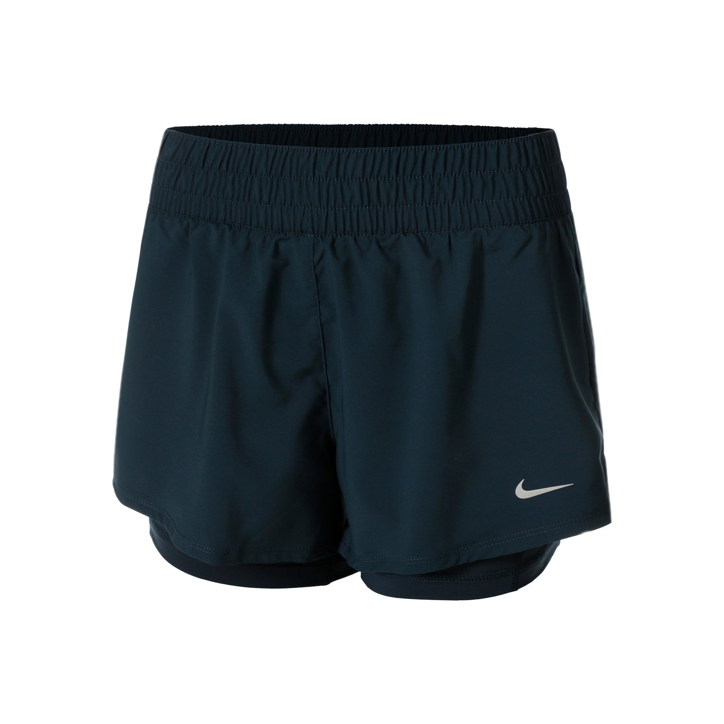 Nike Dri-Fit One Mid Rise 2in1 3in Shorts Damer - mørkeblå, petrol