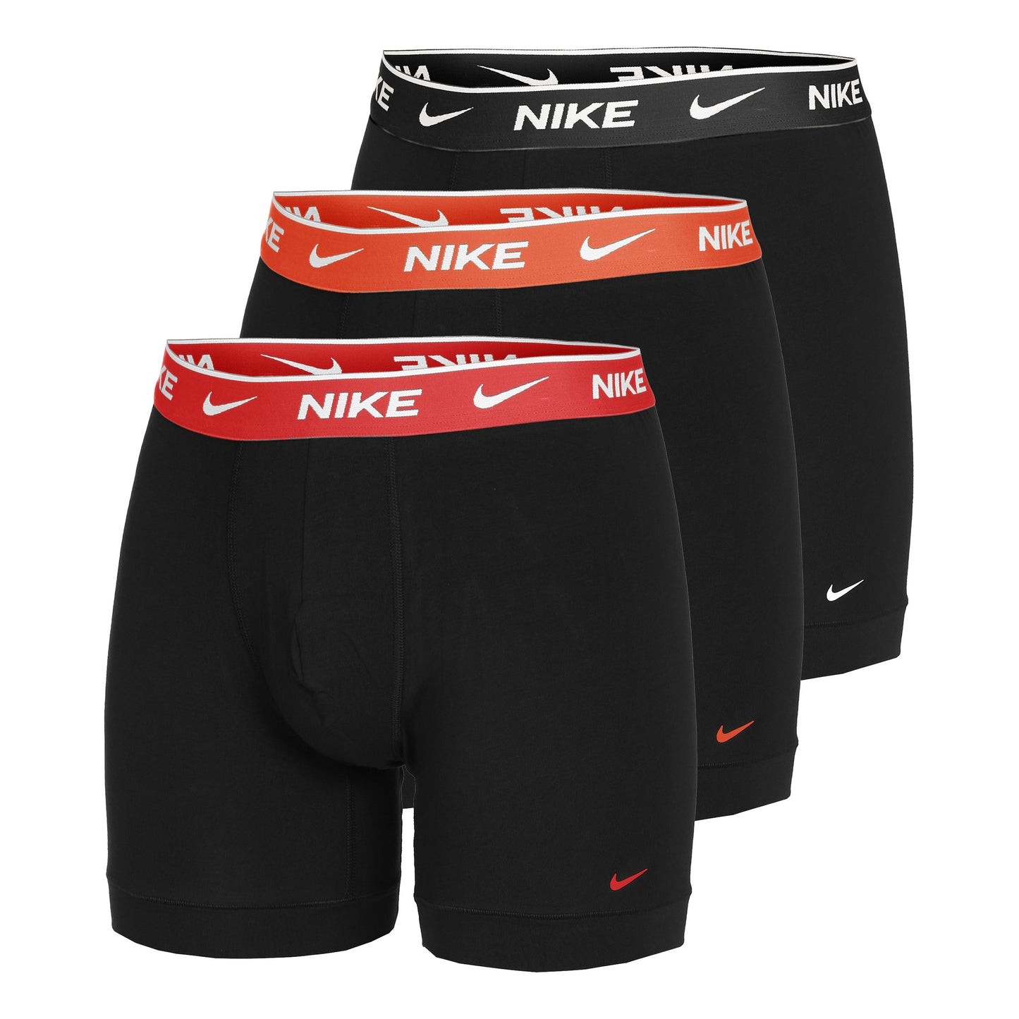 Nike Everyday Cotton Stretch Boksershorts Pakke med 3 Herrer - sort,