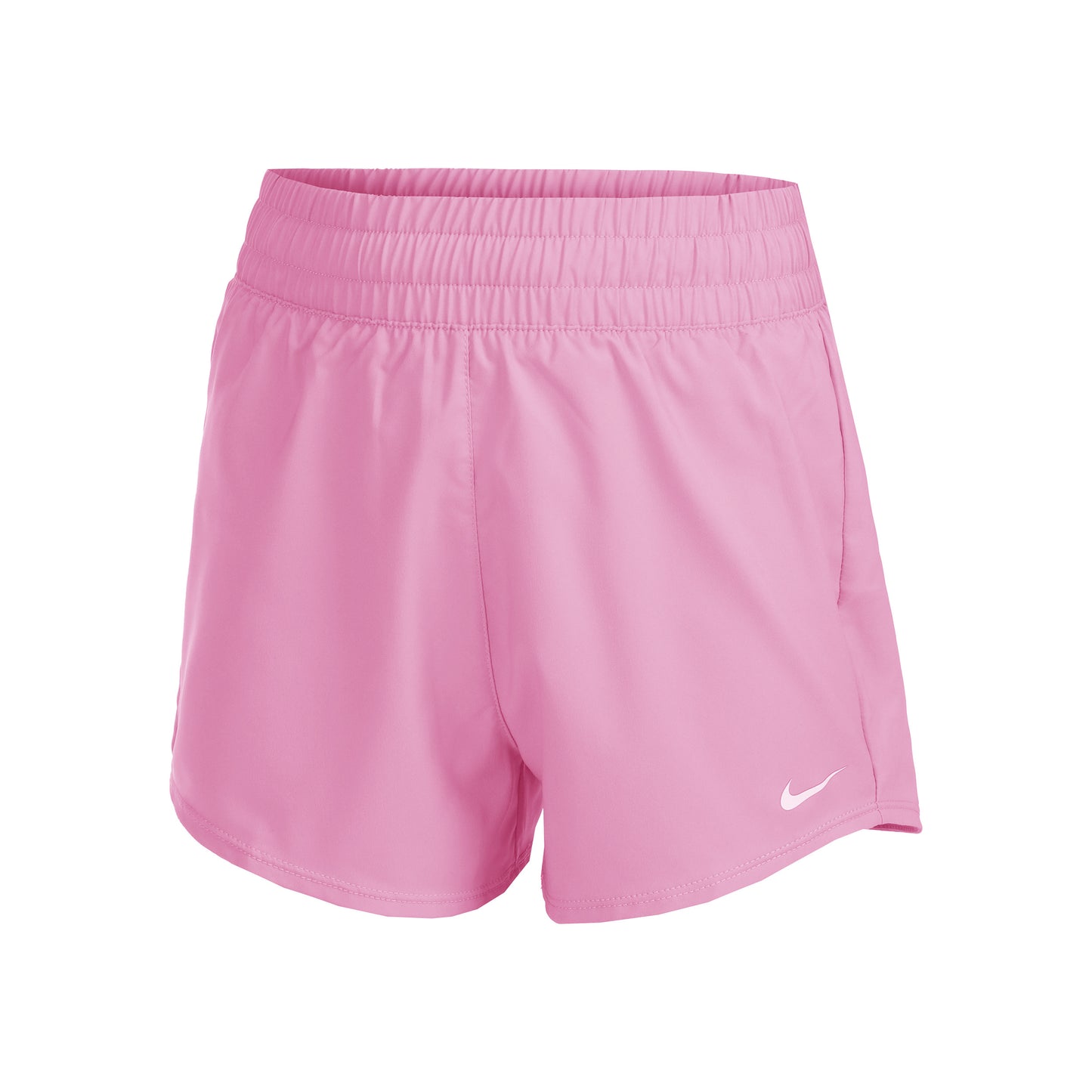 Nike Dri-Fit Big Kids High Waisted Woven Shorts Pige - rosa, hvid