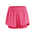 Dri-Fit One Mid Rise 2in1 3in Shorts Damer - pink, sølv