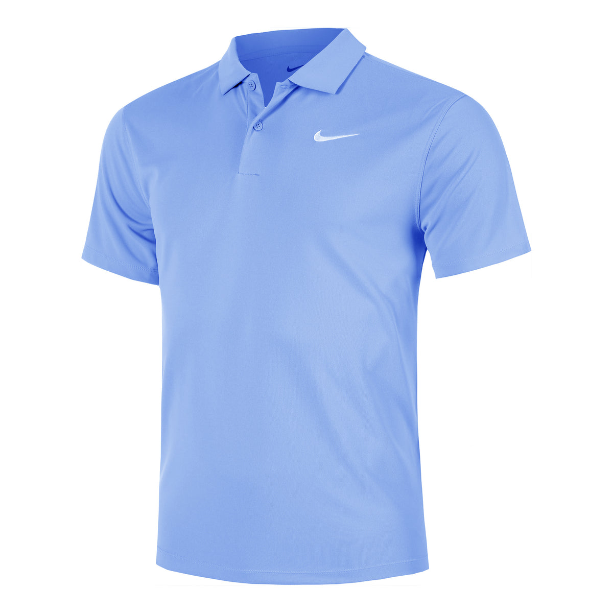 Nike Dri-Fit Victory Court Solid Polo Herrer - lyseblå, hvid
