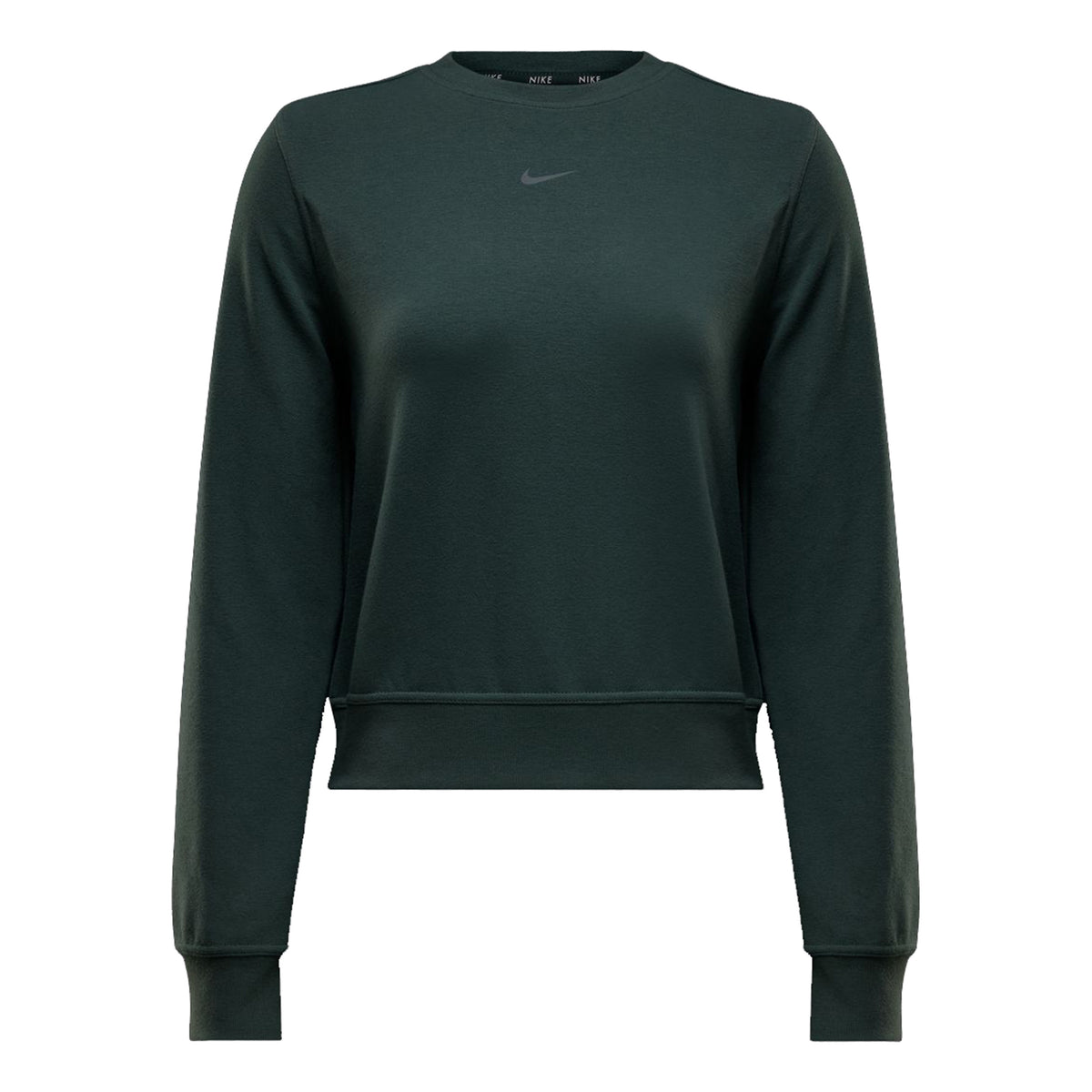 Nike Dri-Fit One Crew Sweatshirt Damer - grøn, sort