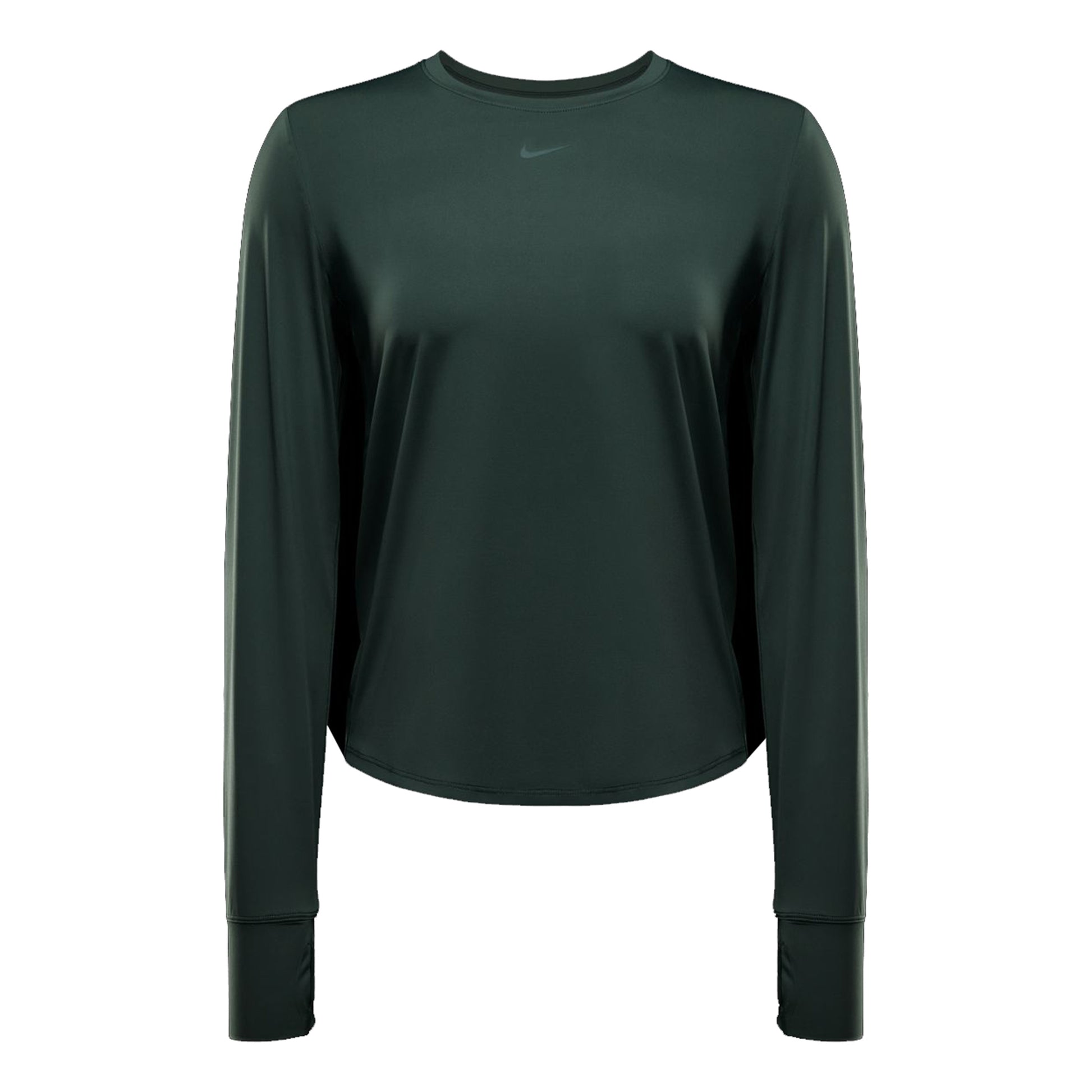 Nike One Classic Dri-Fit Shirt, langærmet Damer - mørkegrøn,