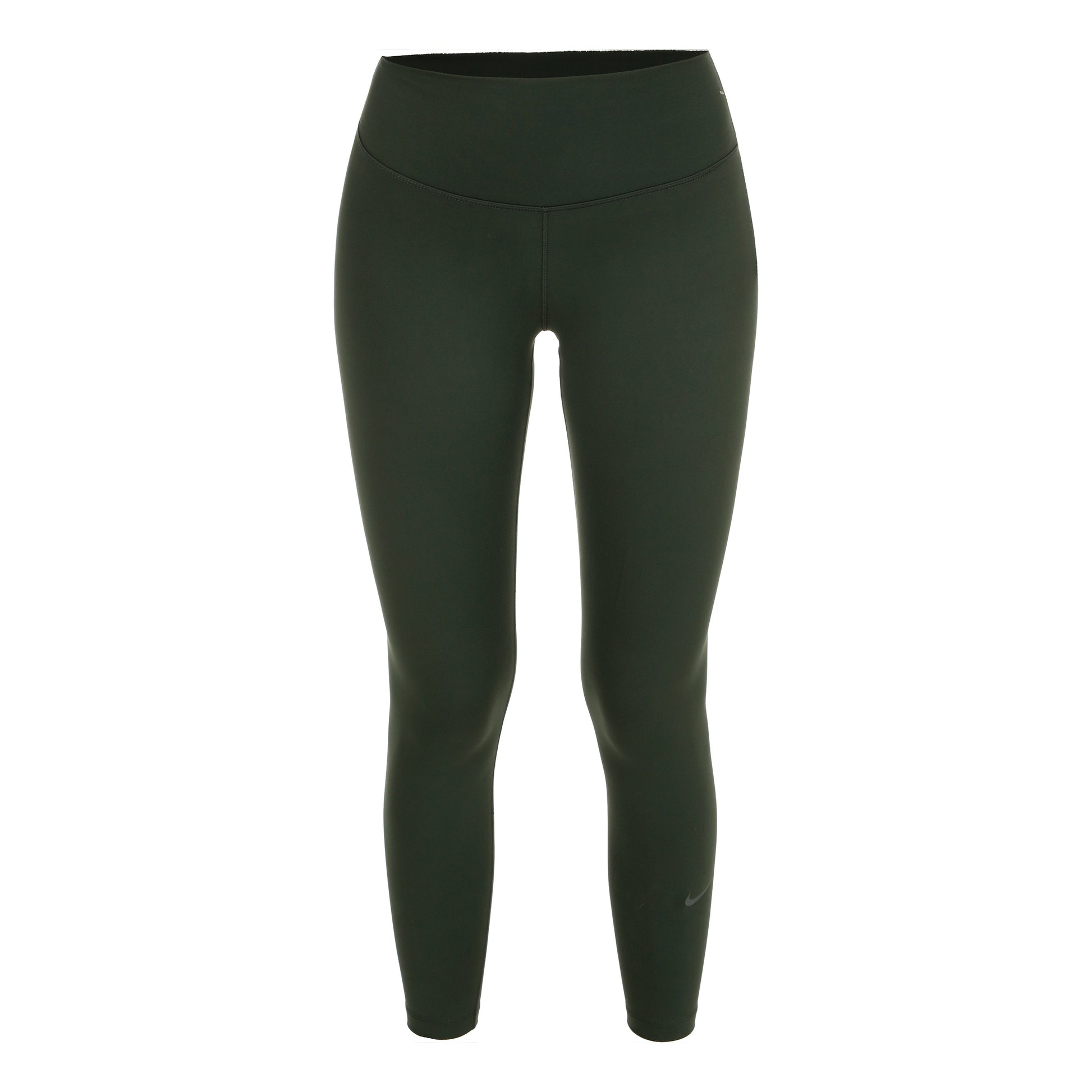 Nike Dri-Fit One High Rise 7/8 Stramme løbebukser Damer - mørkegrøn, sort