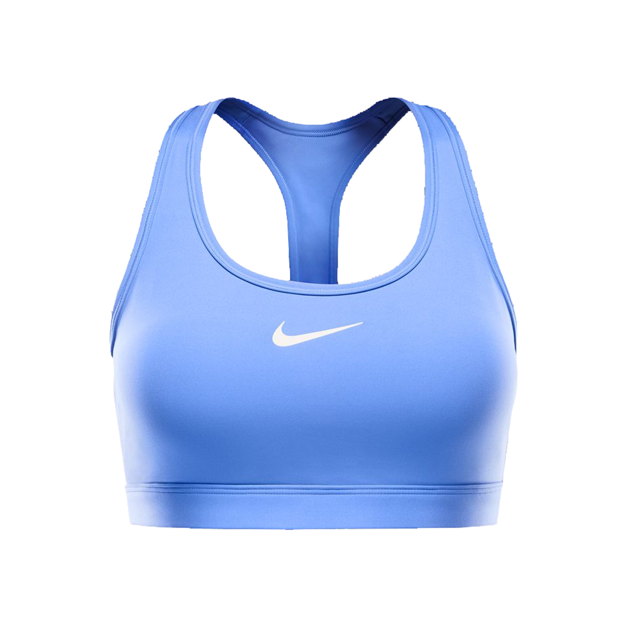 Nike Swoosh Medium Sports-BH Damer - lyseblå, hvid