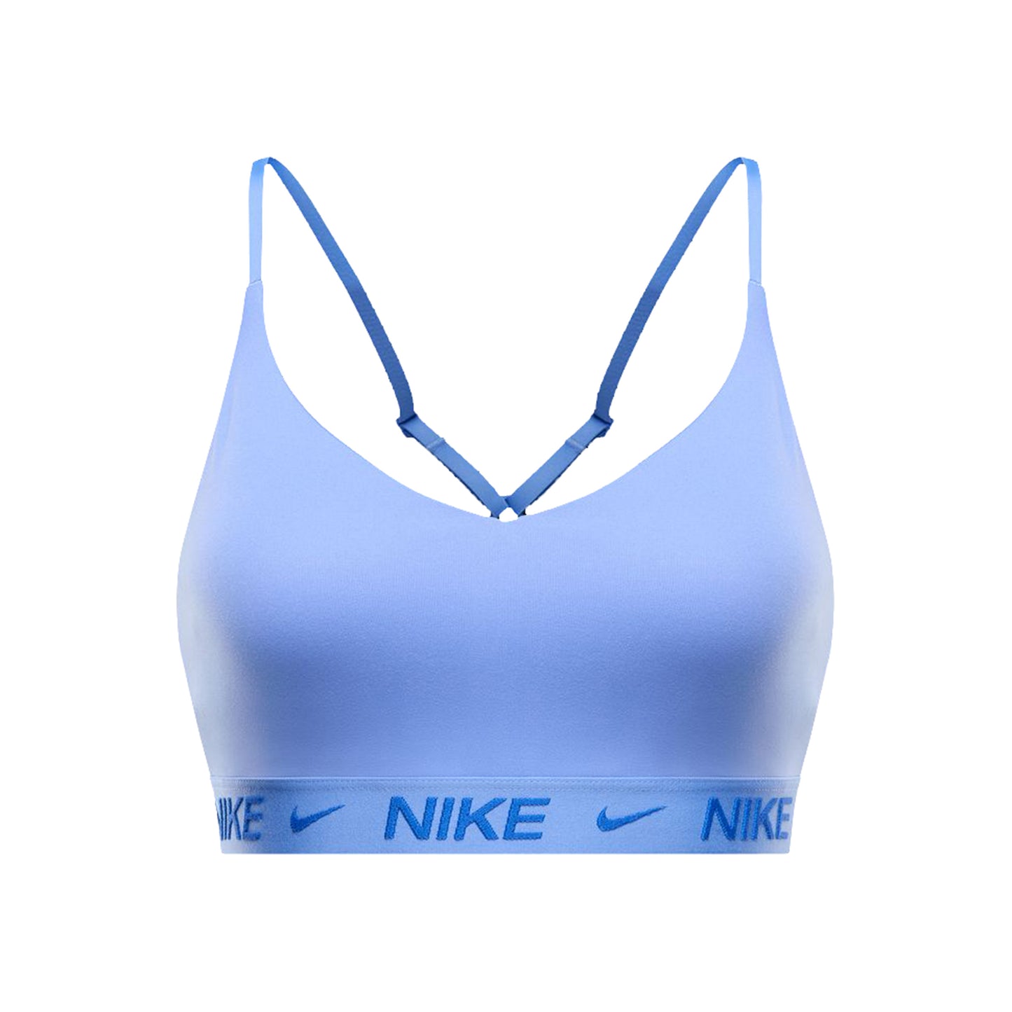 Nike Dri-Fit INDY LGT Support Sports-BH Damer-lyseblå