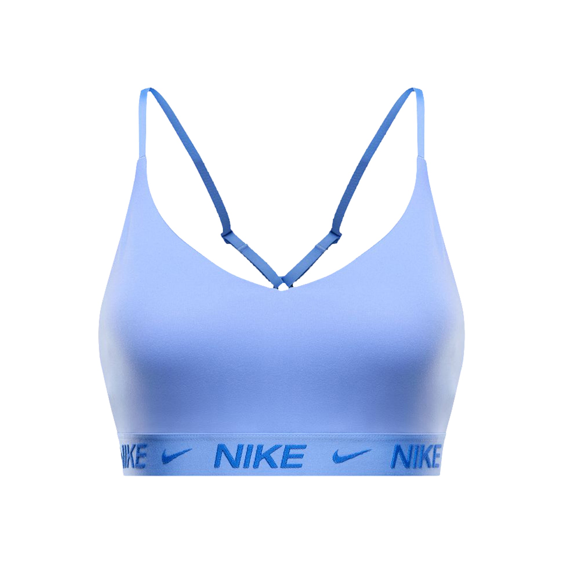 Nike Dri-Fit INDY LGT Support Sports-BH Damer-lyseblå