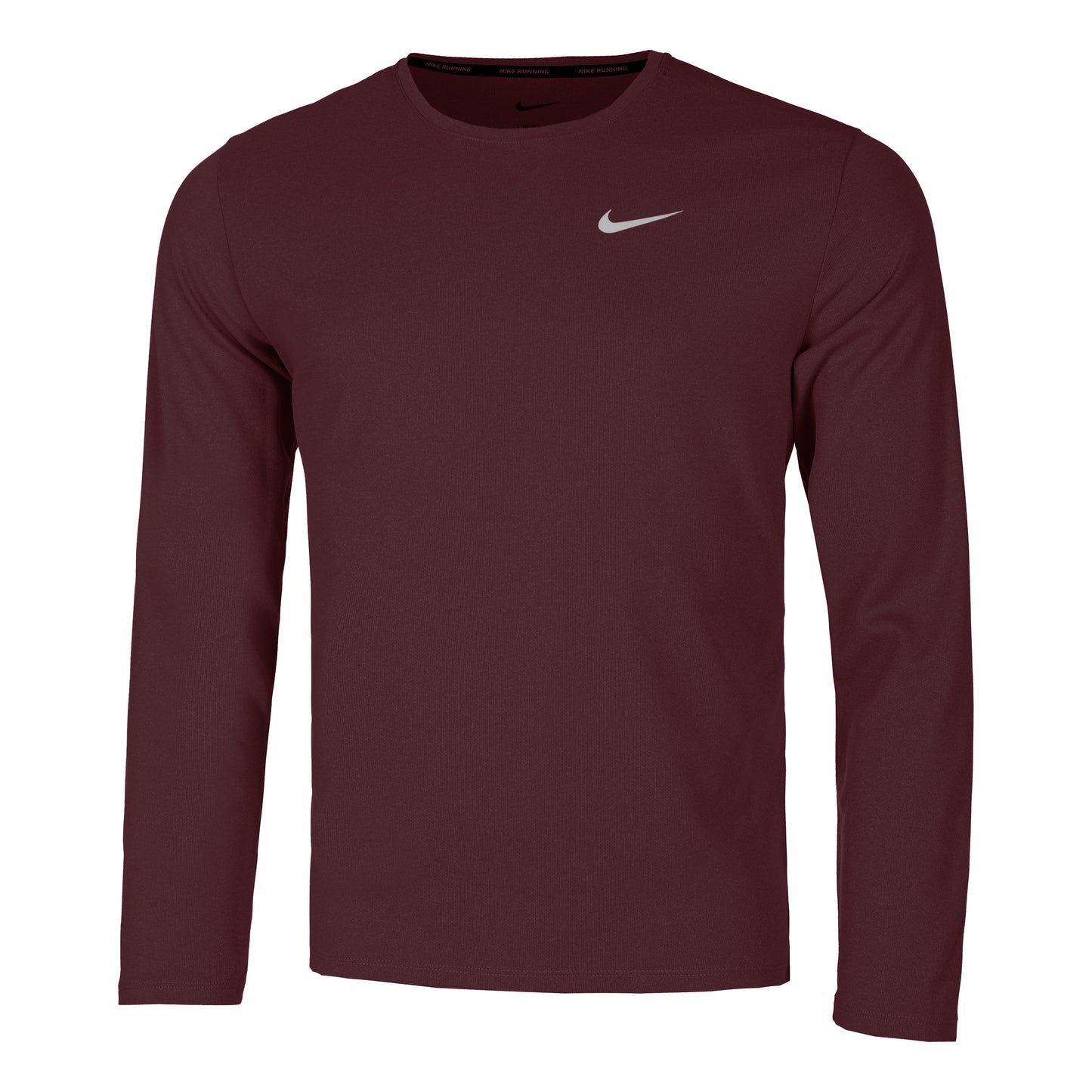 Nike Dri-Fit UV Miler Løbetrøje Herrer - vinrød,