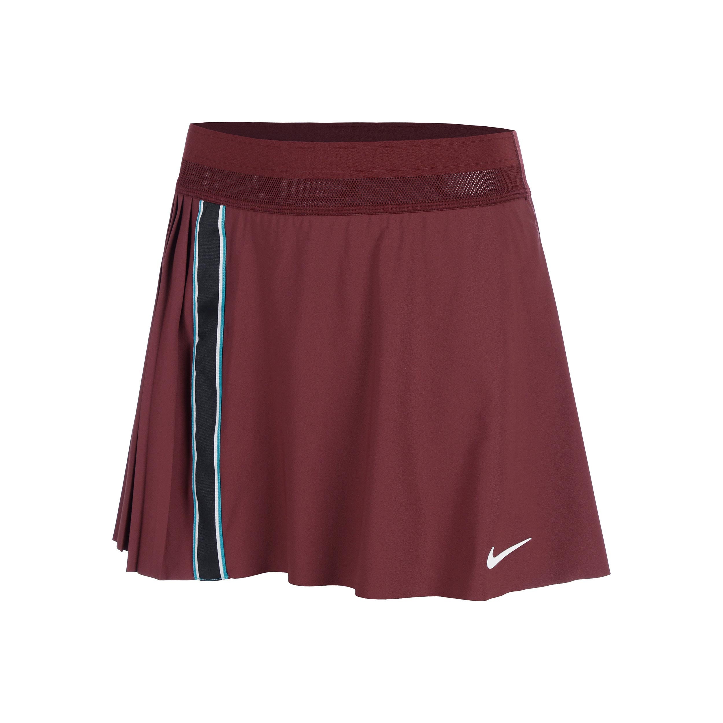 Nike Court Dri-FIT Slam High Rise Nederdel Damer-Mørkerød