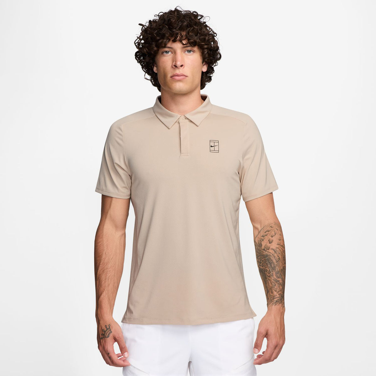 Nike Court Dri-FIT Advantage Polo Herrer-Beige