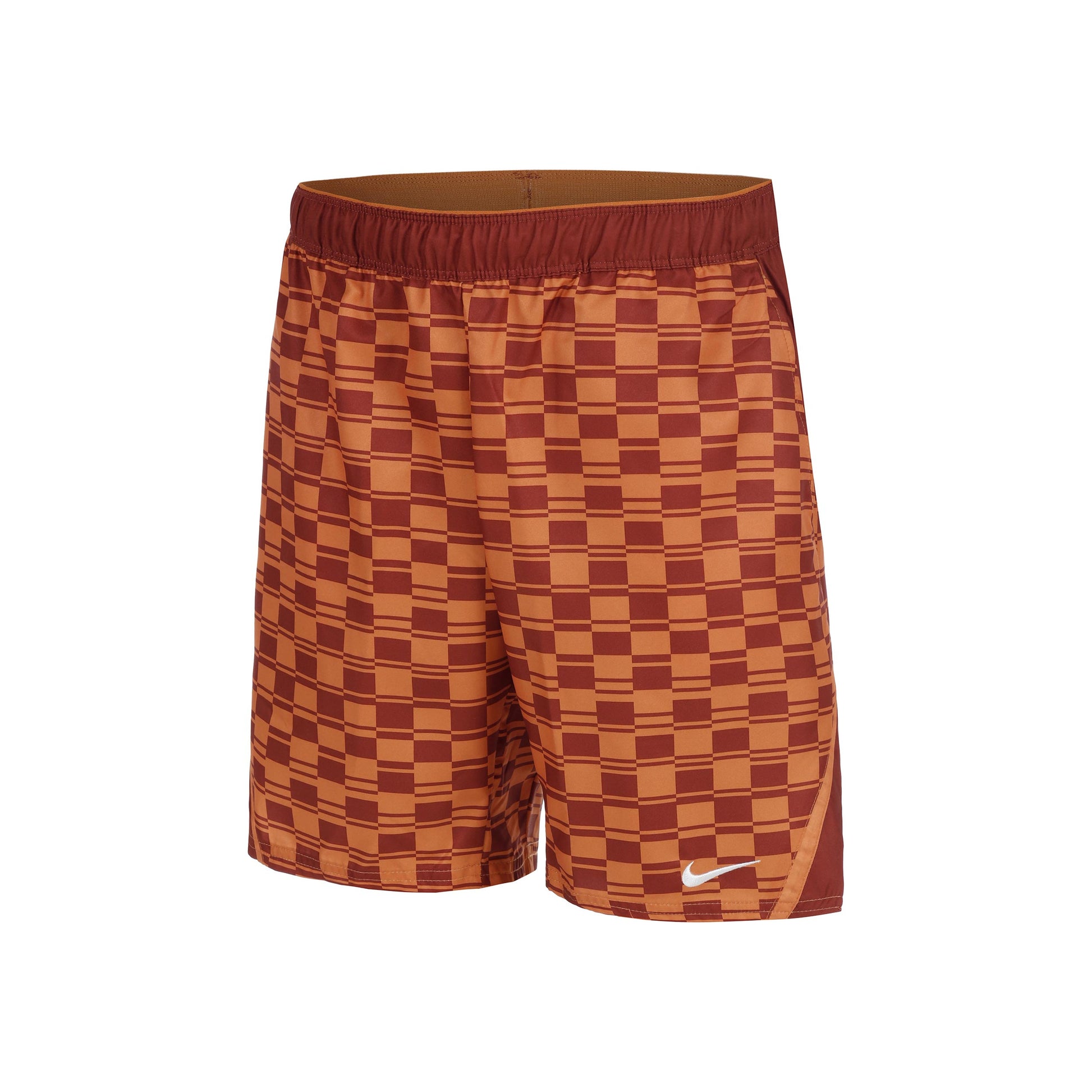 Nike Court Dri-FIT Victory High Rise 9in All Over Print Shorts Herrer-Orange,Brun