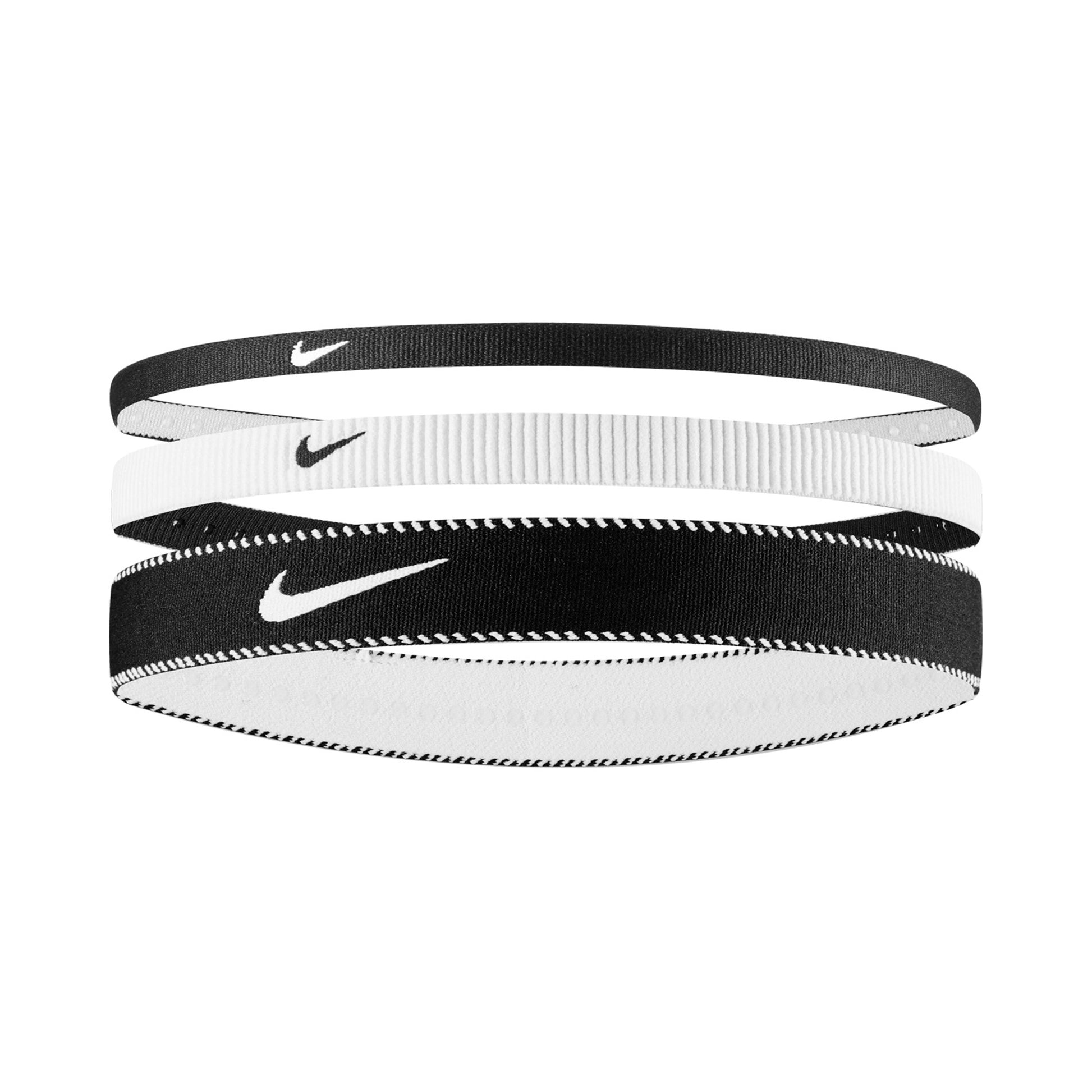 Nike Nike Flex Classic Mixed Hårbånd Pakke Med 3-Sort,Hvid