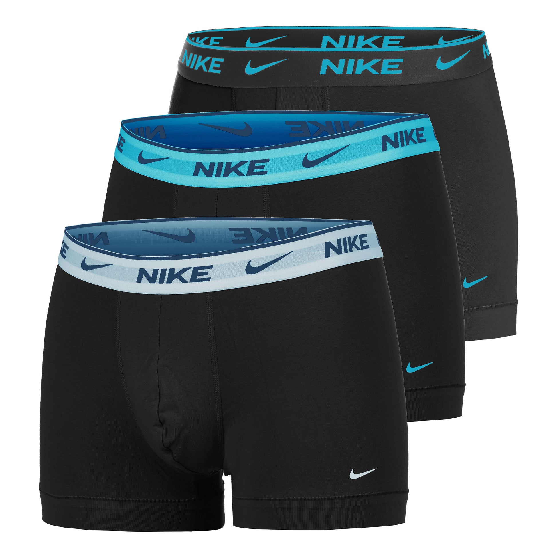 Nike Everyday Stretch Trunk Boksershorts Pakke med 3 Herrer - sort, blå