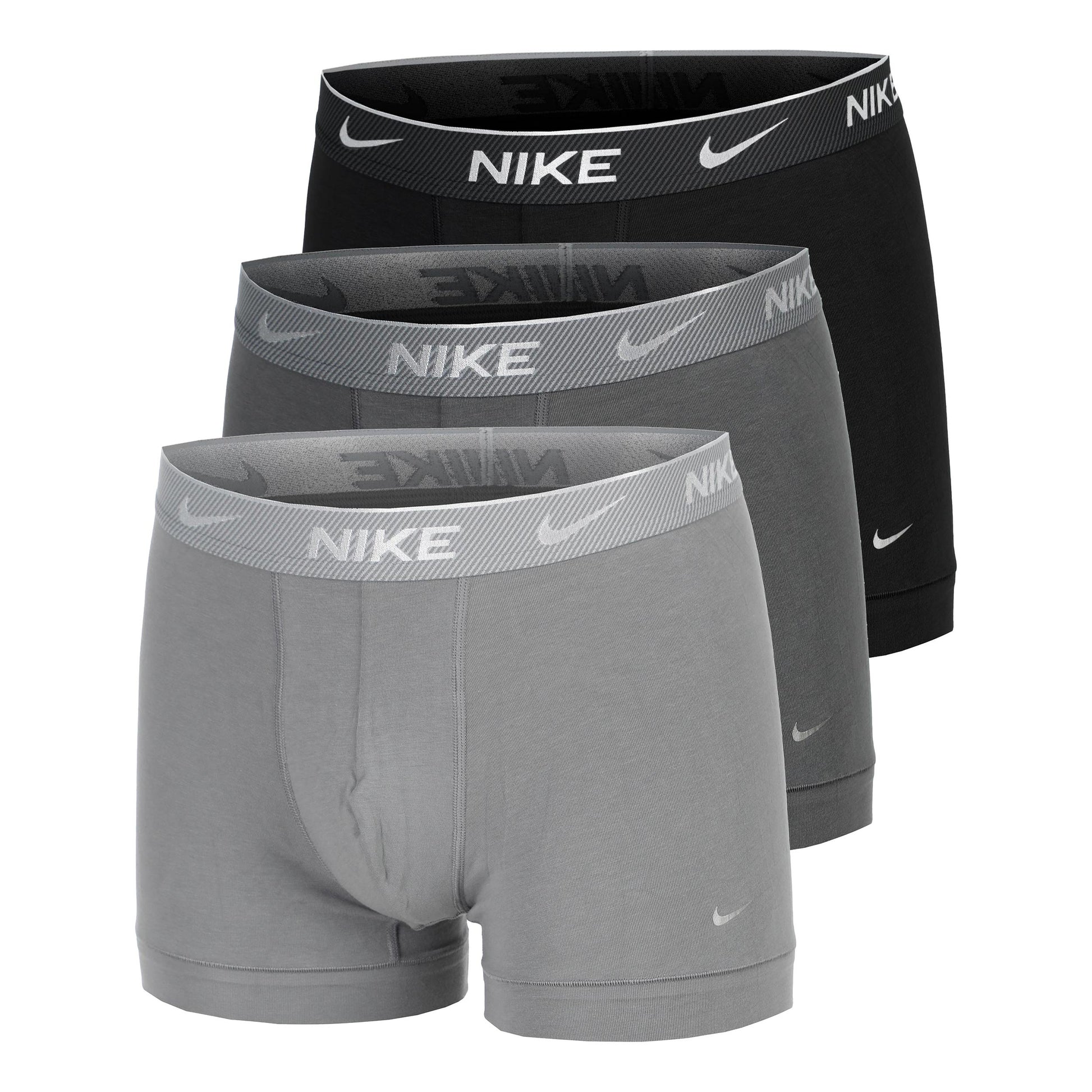 Nike Everyday Cotton Stretch Boksershorts Herrer-Sort,Grå
