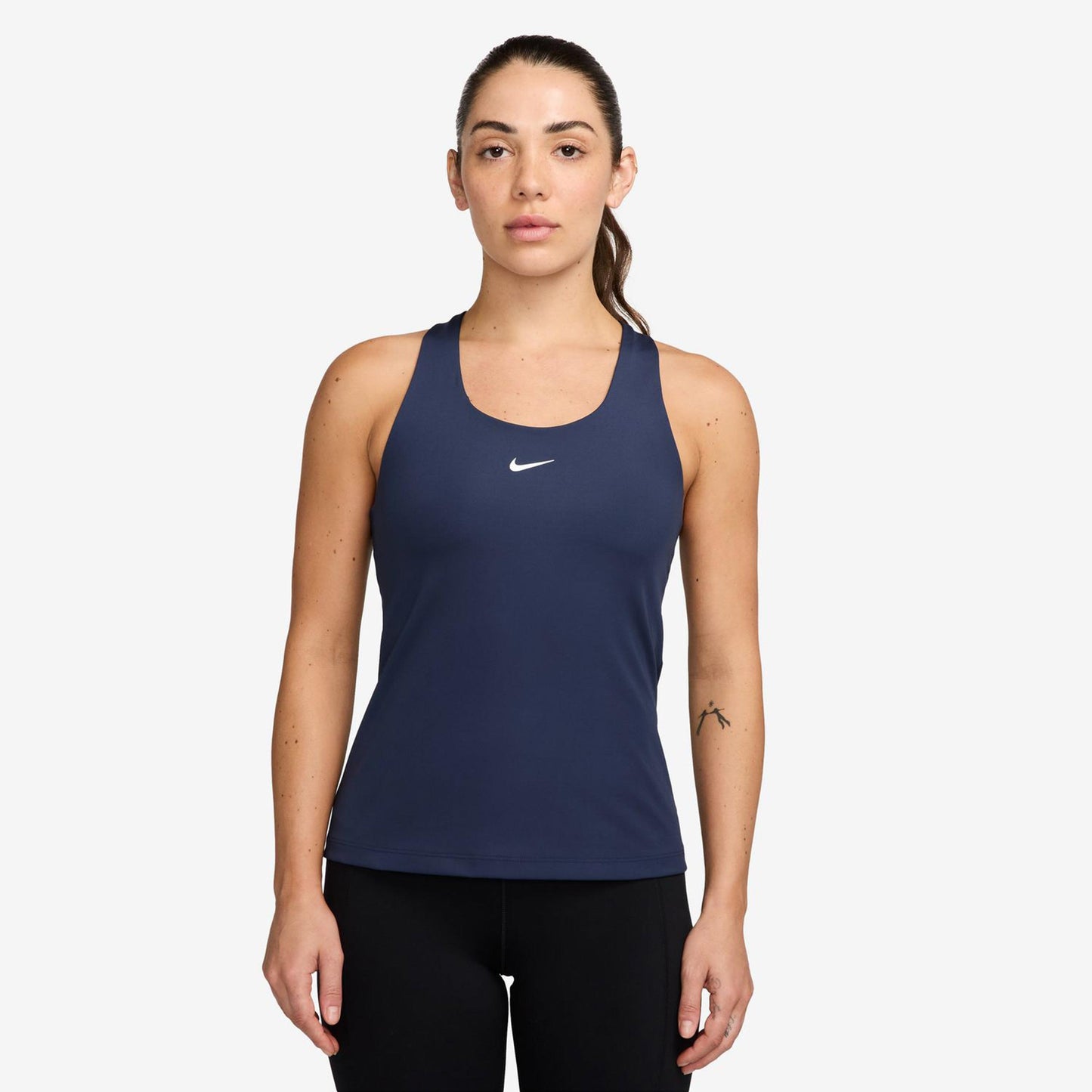 Nike Dri-Fit Swoosh Tanktop Damer-Mørkeblå