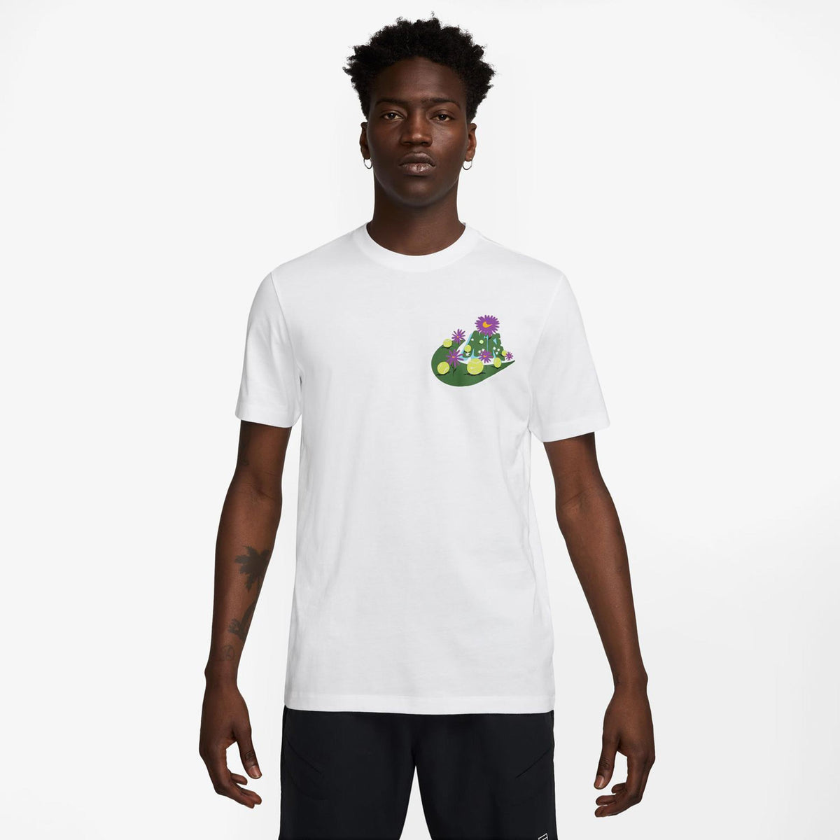 Nike Court T-shirt Herrer-Hvid