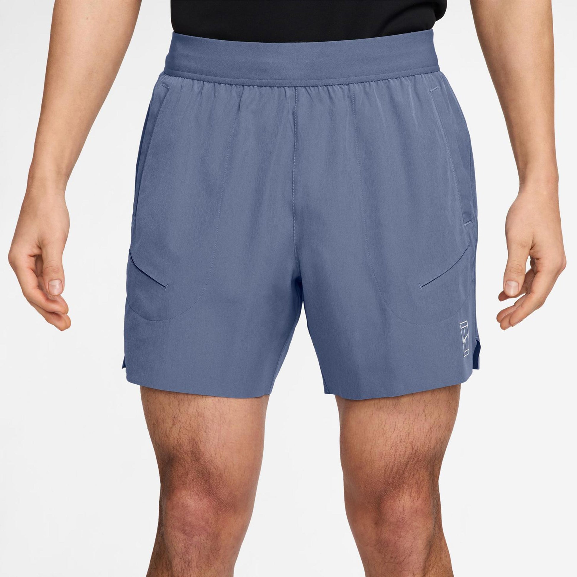 Nike Court Dri-Fit Advantage 6in Shorts Herrer-Blå-grå,Hvid