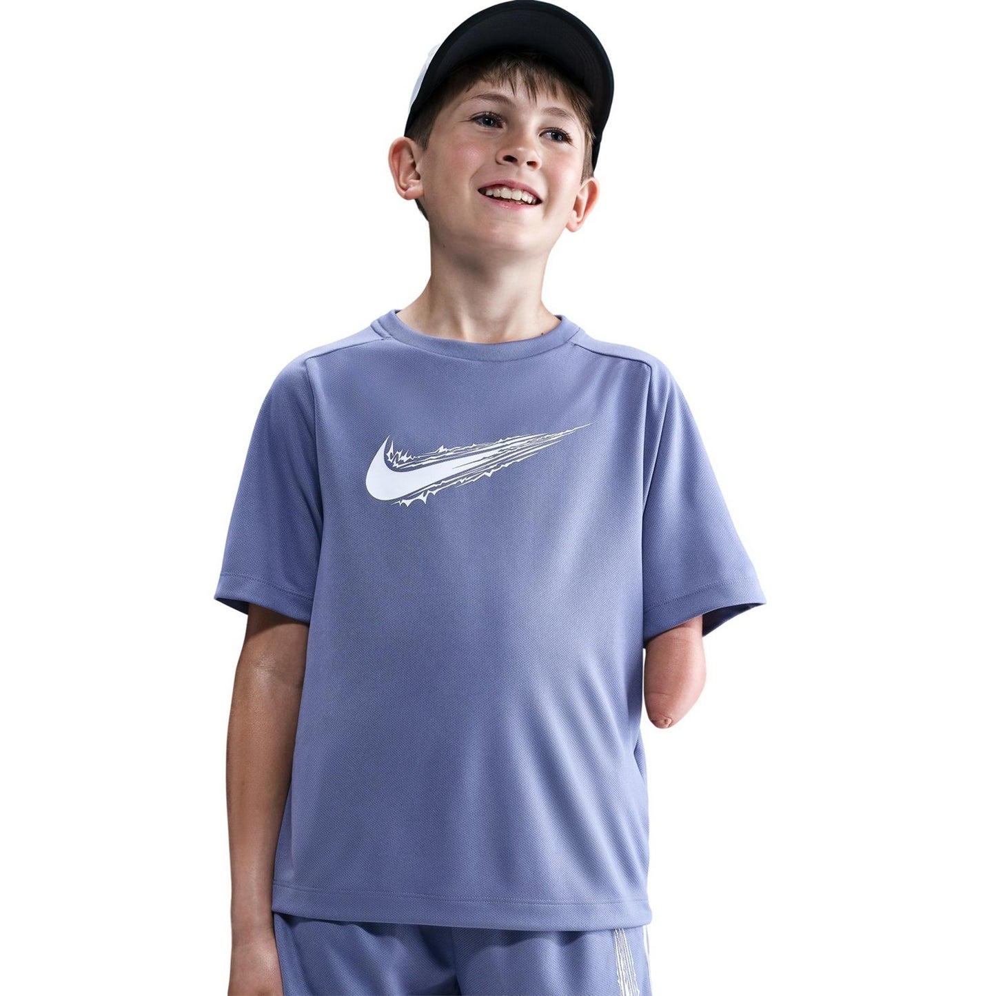 Nike Dri-Fit Multi T-shirt Børn-Blå-grå