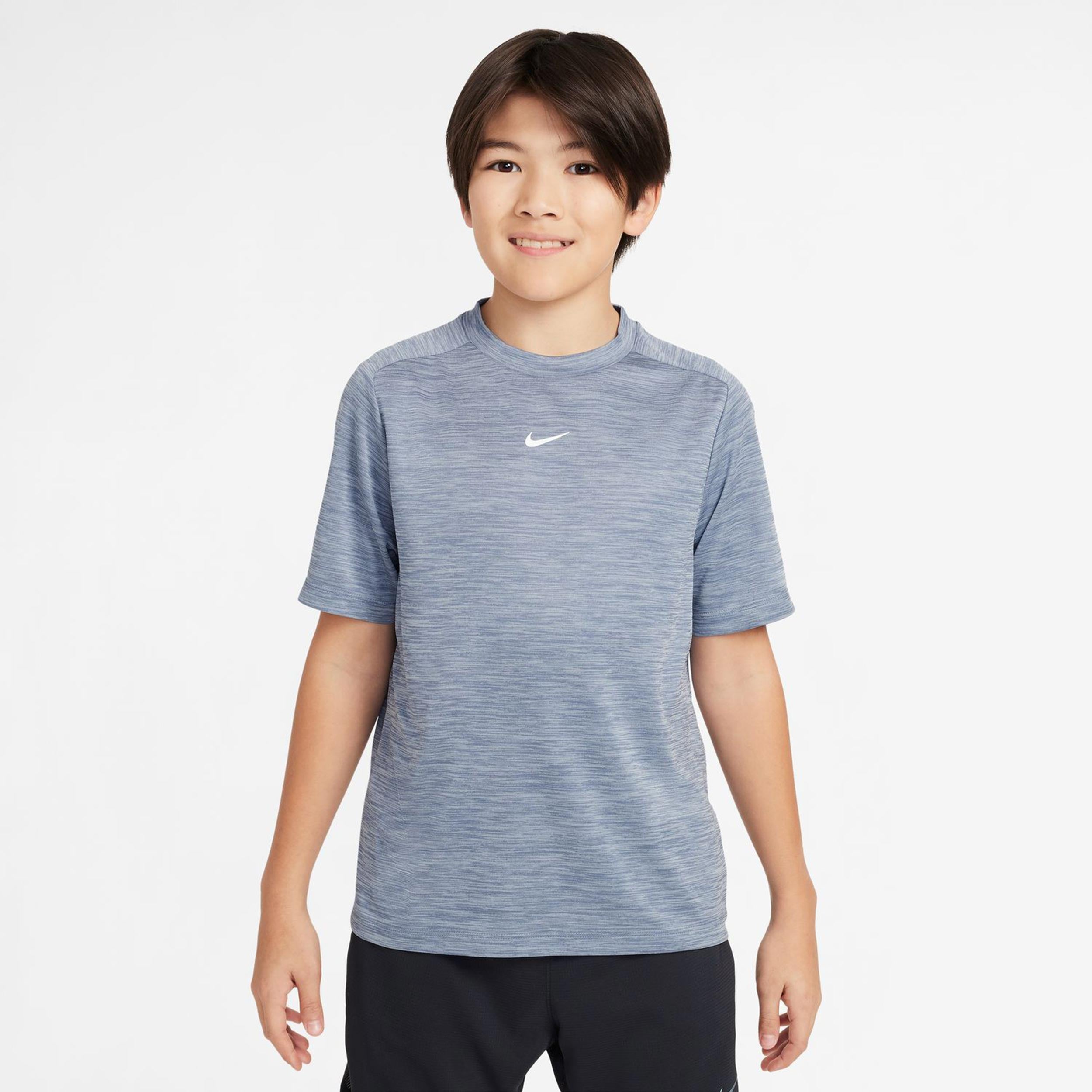 Nike Dri-Fit Multi Heather T-shirt Børn-Blå-grå