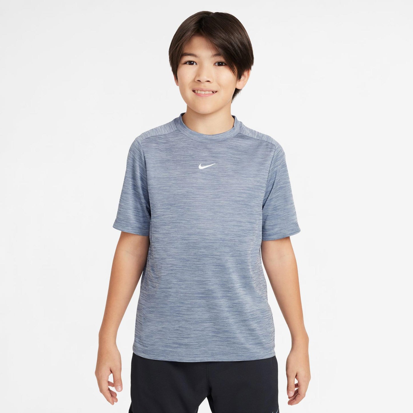 Nike Dri-Fit Multi Heather T-shirt Børn-Blå-grå