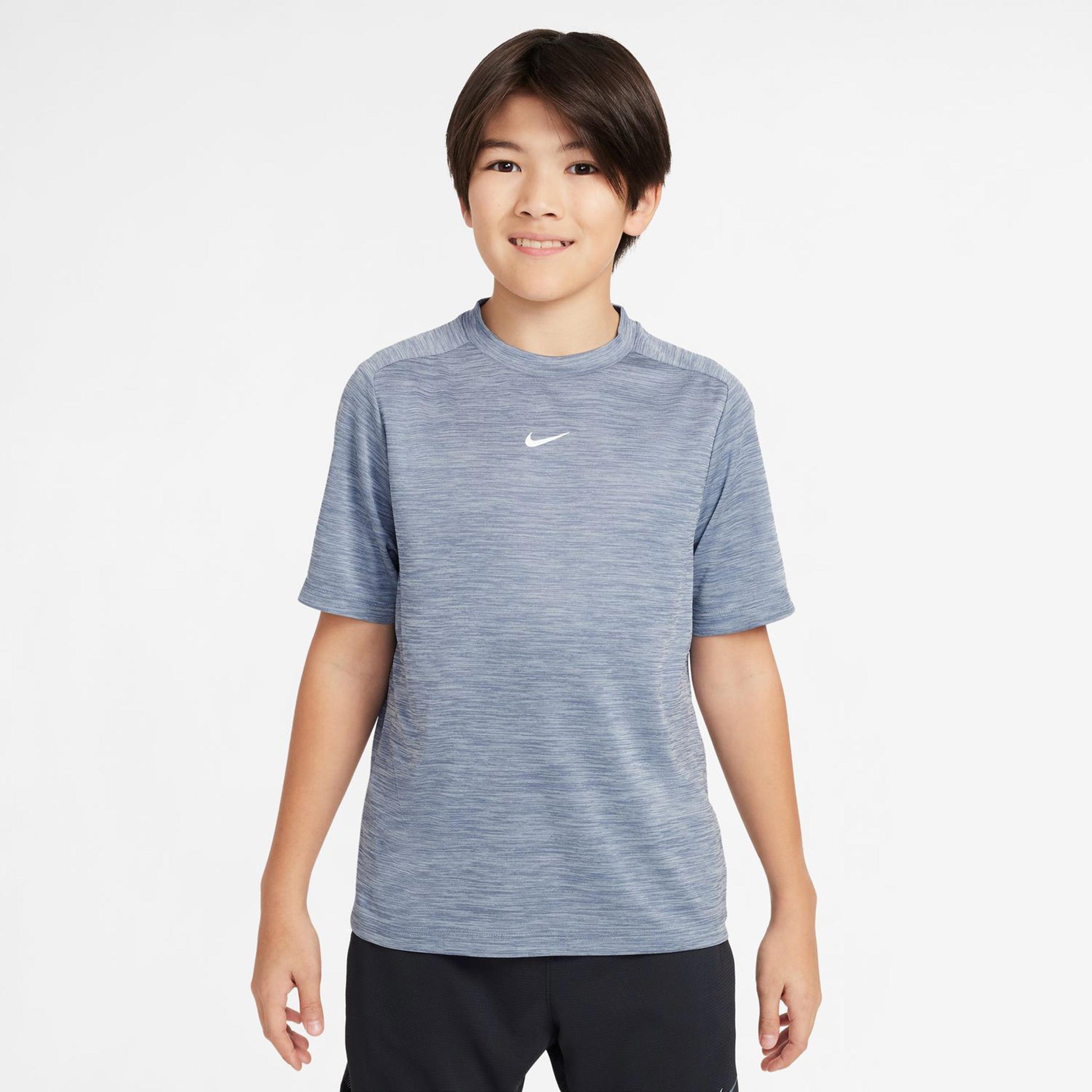 Nike Dri-Fit Multi Heather T-shirt Børn-Blå-grå