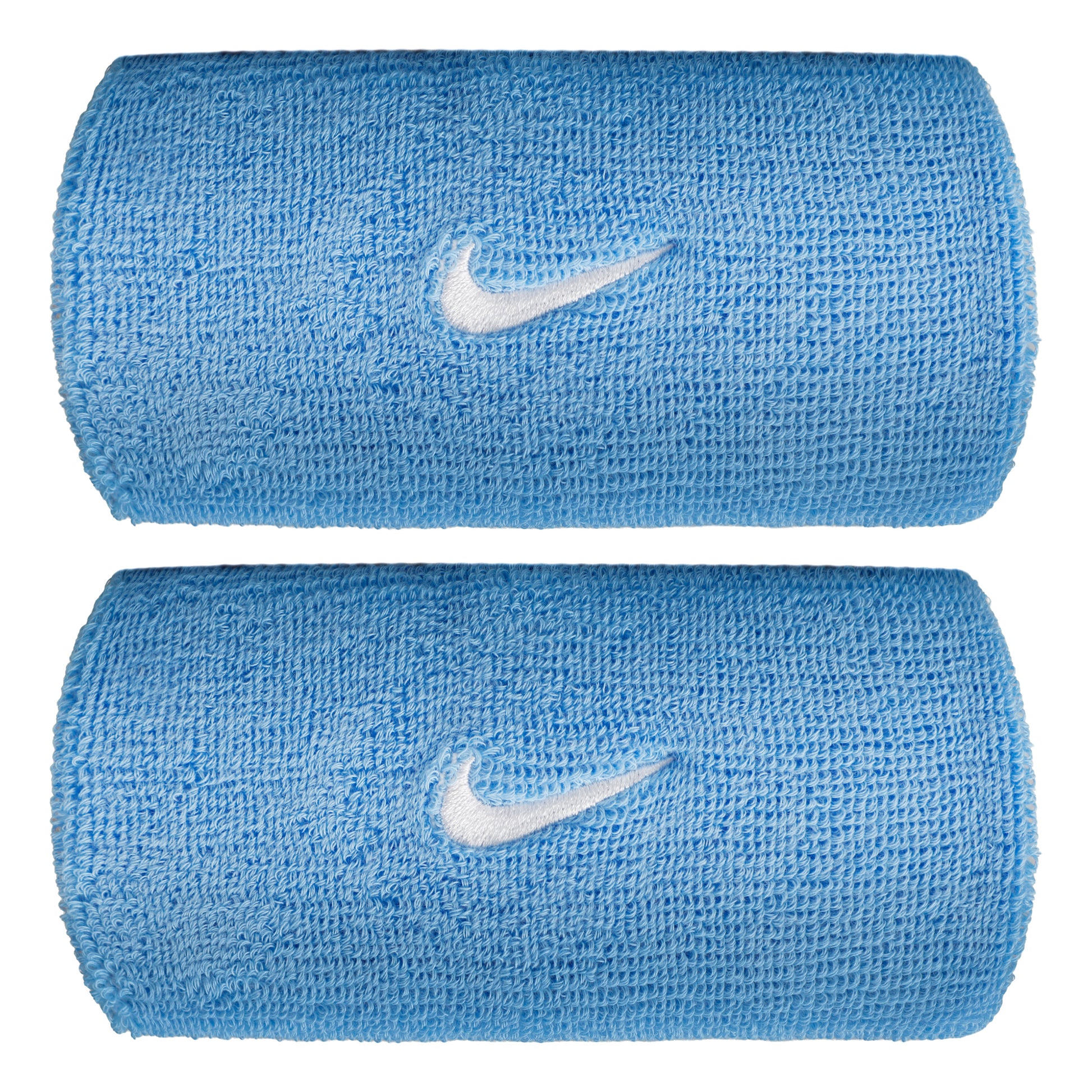 Nike Swoosh Classic Doublewide Svedbånd lang - blå, hvid