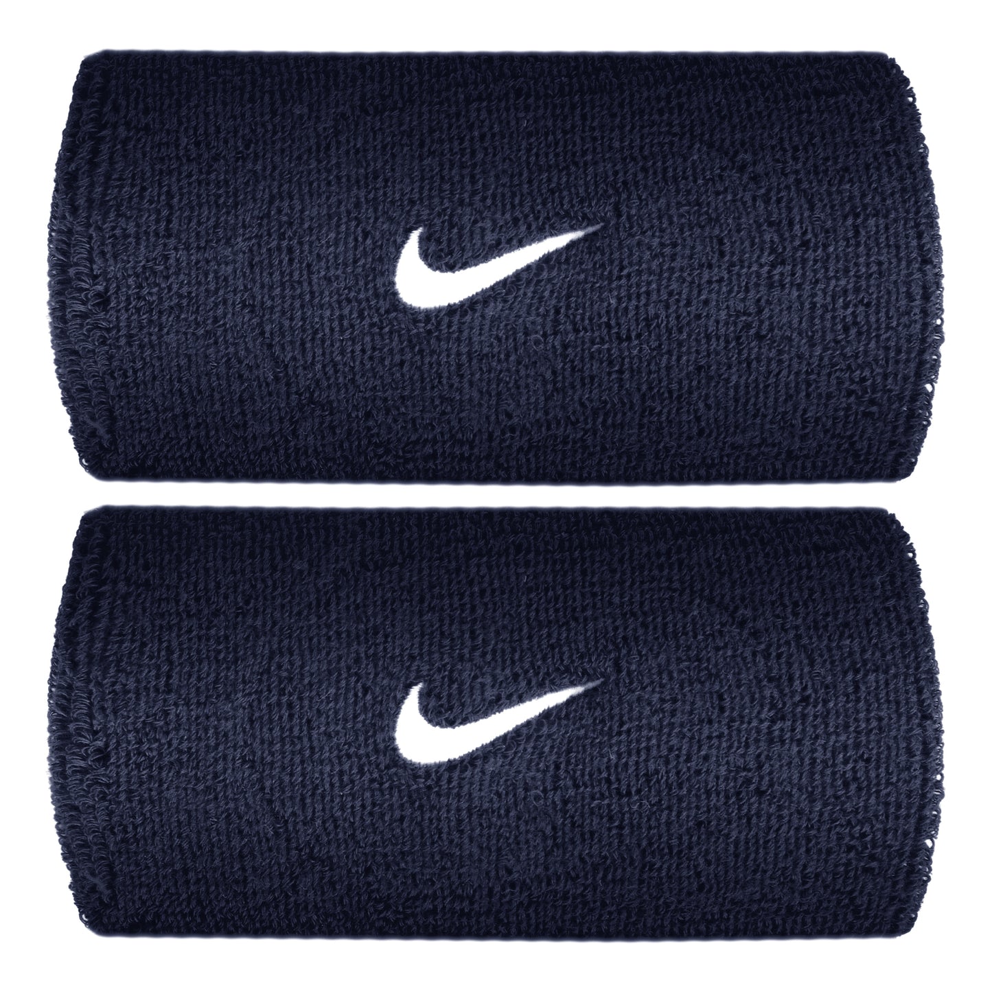 Nike Swoosh Classic Doublewide Svedbånd lang - mørkeblå, hvid