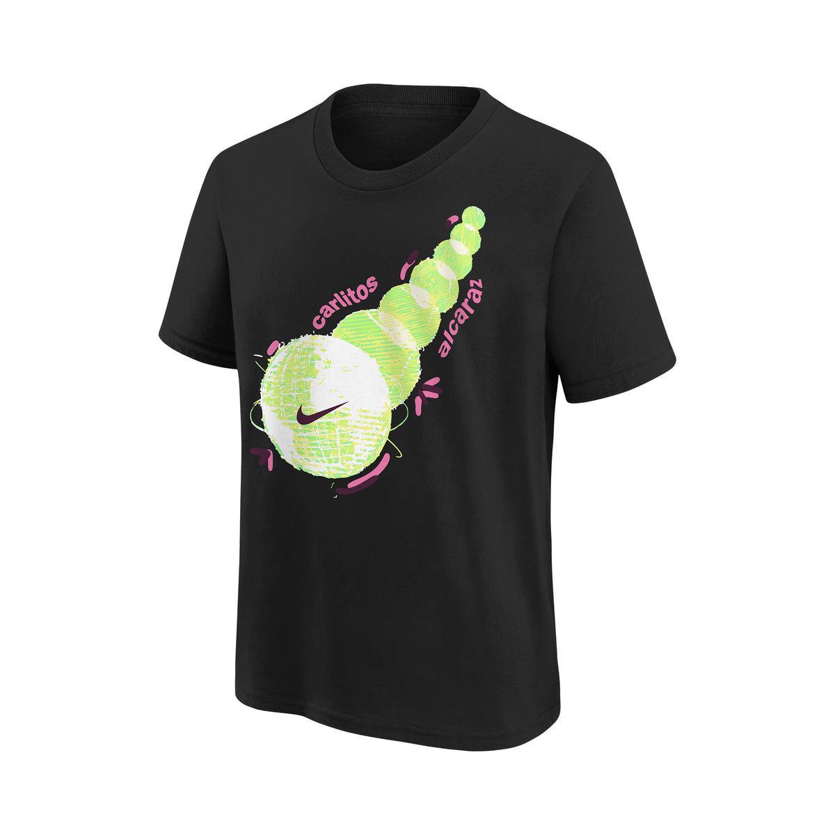 Nike Carlos Alcaraz T-shirt Drenge-Sort