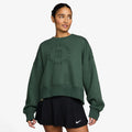 Court Phoenix Over-Oversized Crew Heritage Sweatshirt Damer-mørkegrøn
