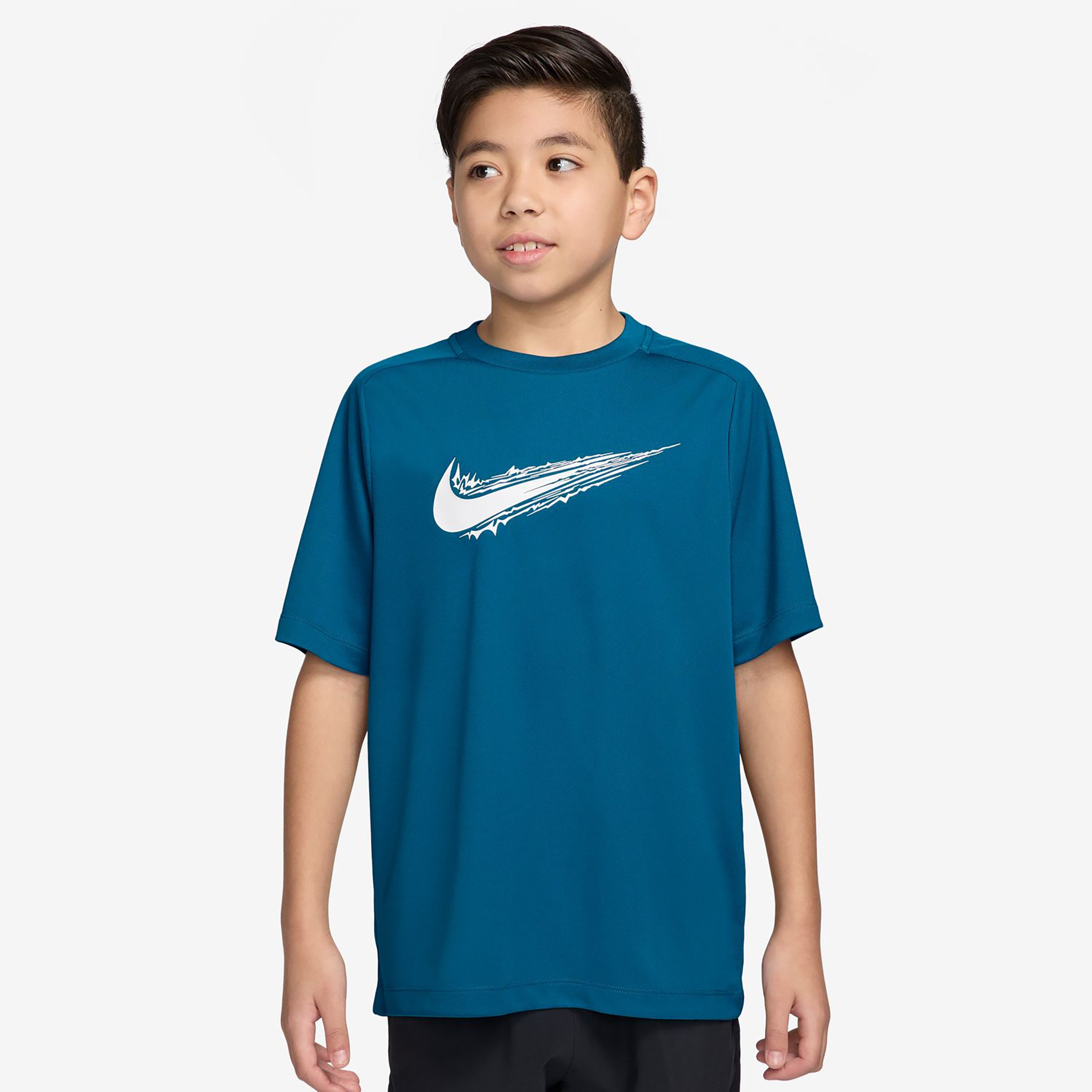 Nike Dri-FIT Multi T-shirt Børn - blå, hvid