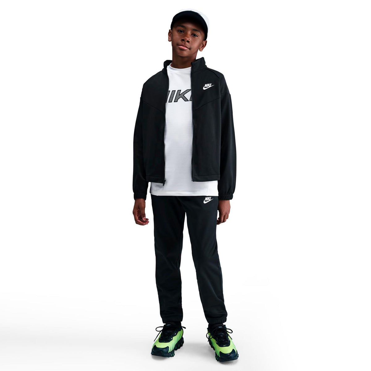 Nike Dri-Fit Full-Zip Træningsdragt - sort, hvid