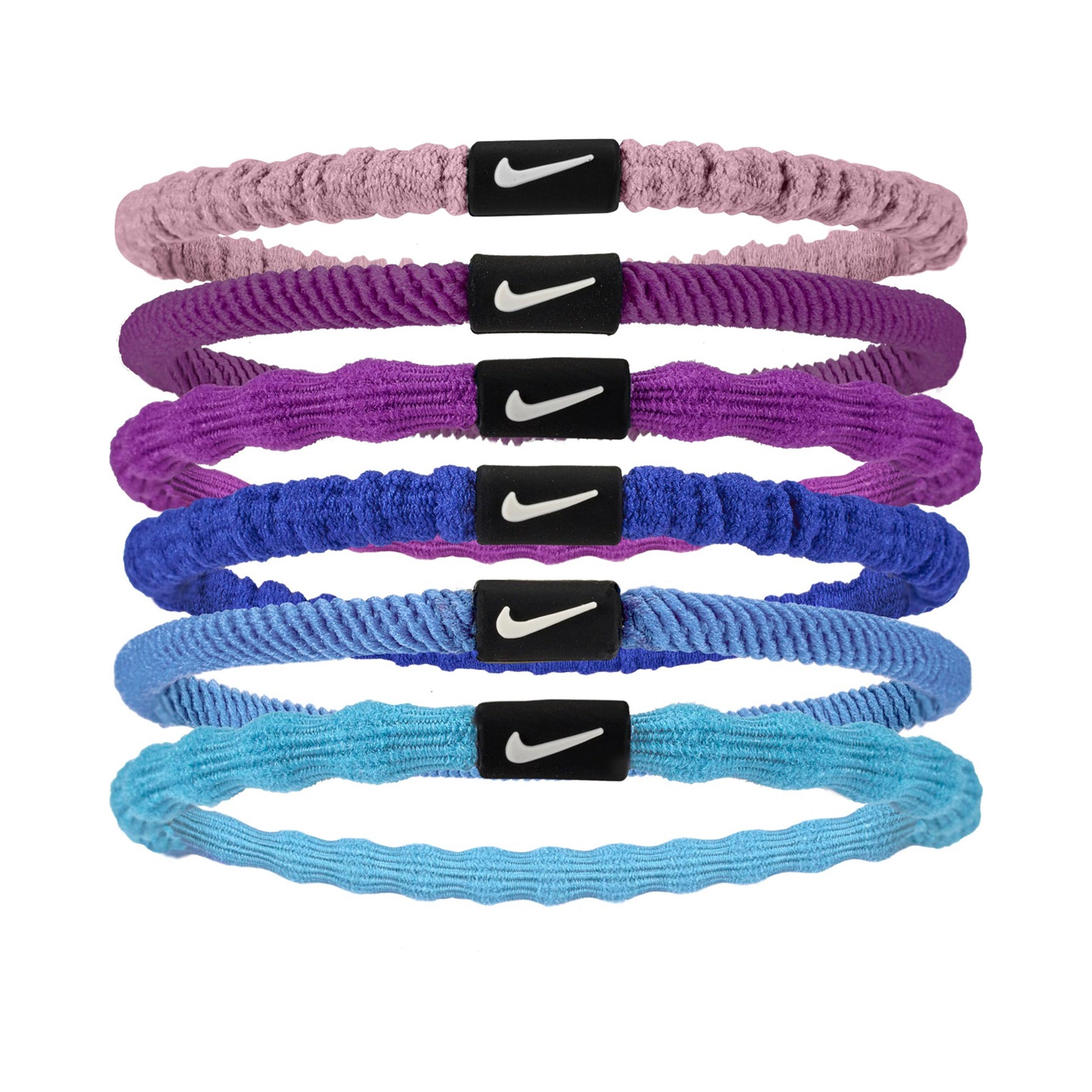 Nike Flex Hair Tie Hårbånd Pakke med 6 Unisex - flerfarvet, lilla