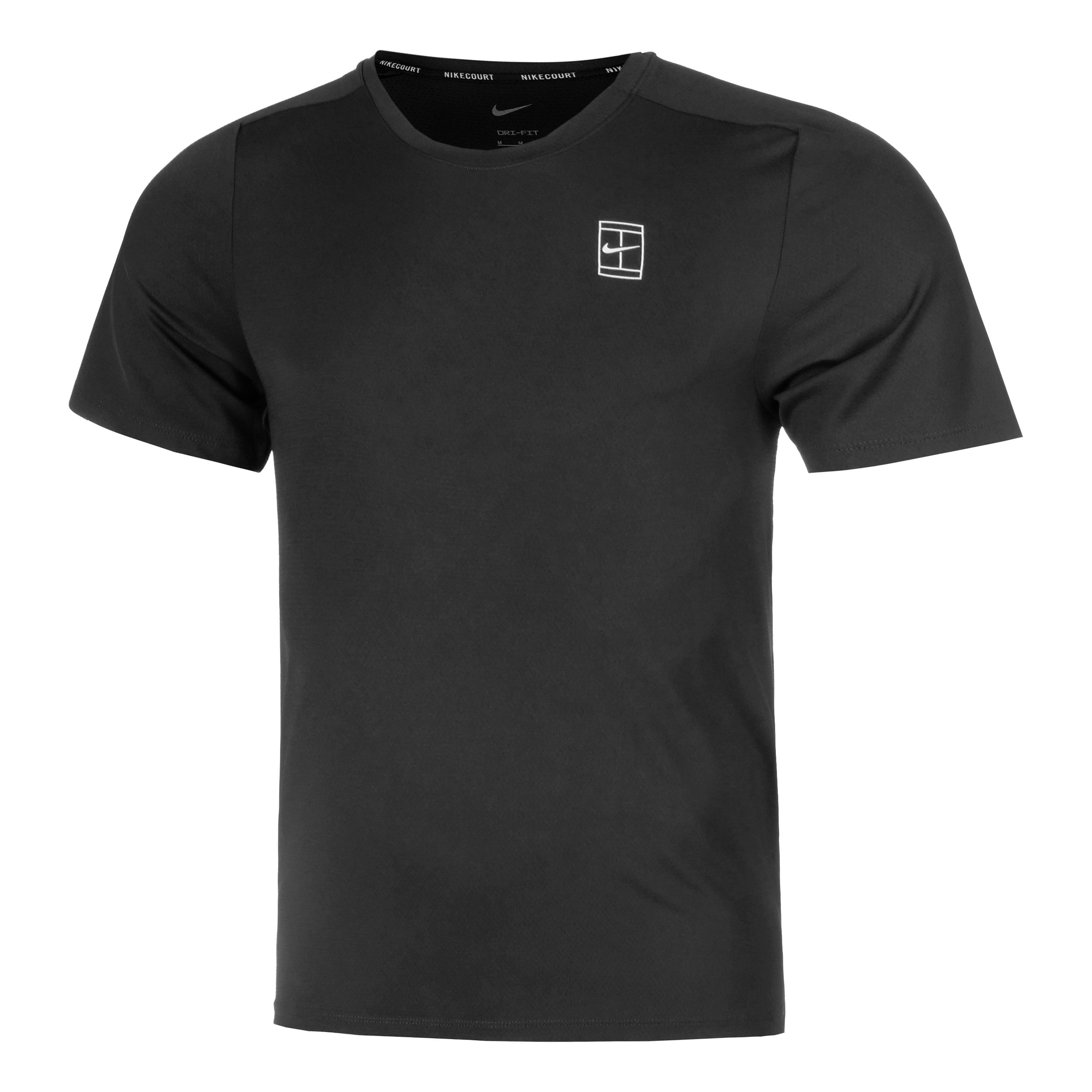 Nike Court Dri-Fit Advantage T-shirt Herrer-Sort,Hvid