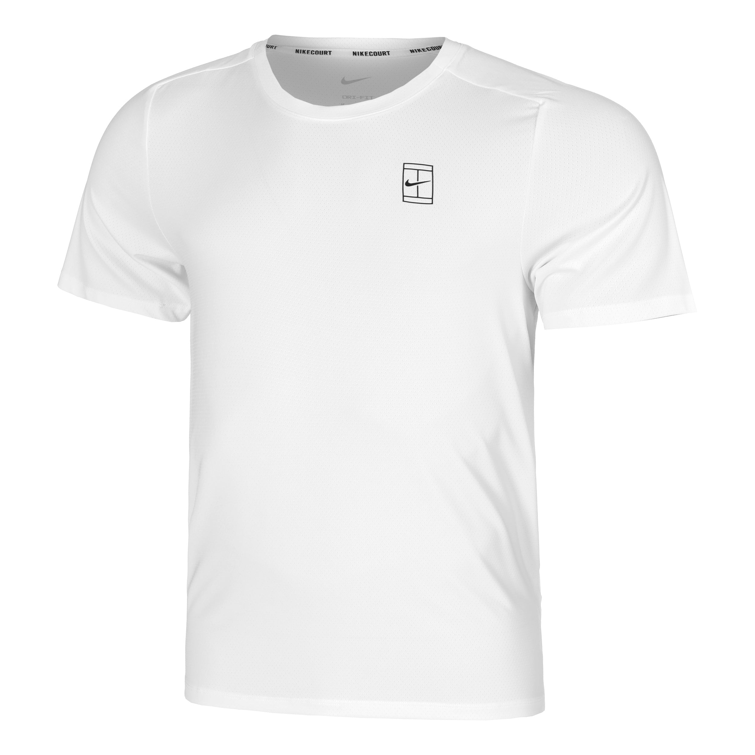 Nike Court Dri-Fit Advantage T-shirt Herrer-Hvid,Sort