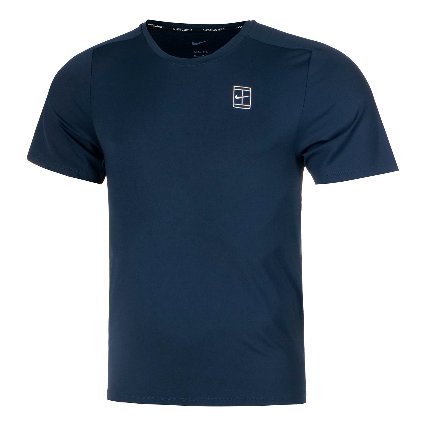 Nike Court Dri-Fit Advantage T-shirt Herrer-Mørkeblå,Hvid