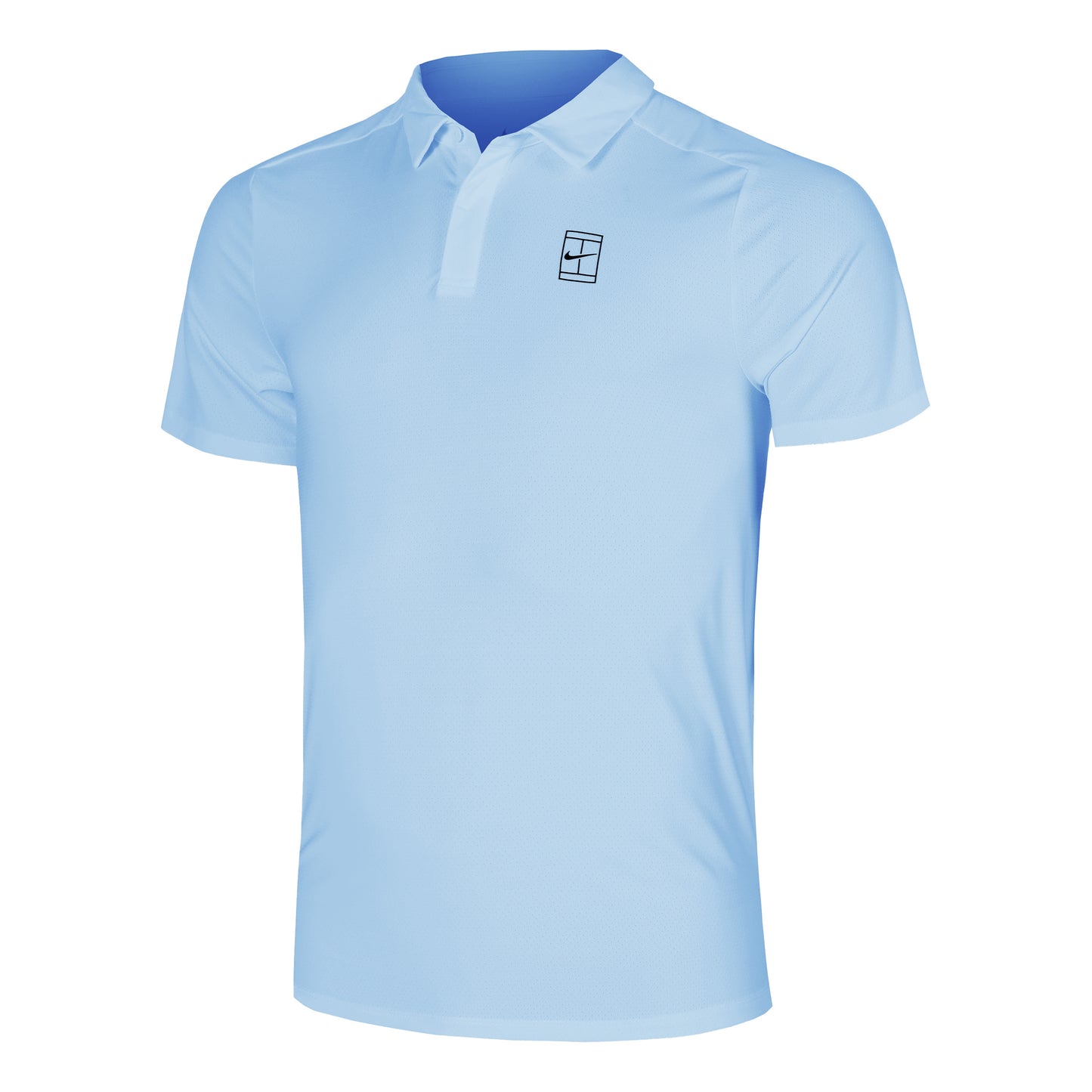 Nike Court Dri-FIT Advantage Polo Herrer - lyseblå,