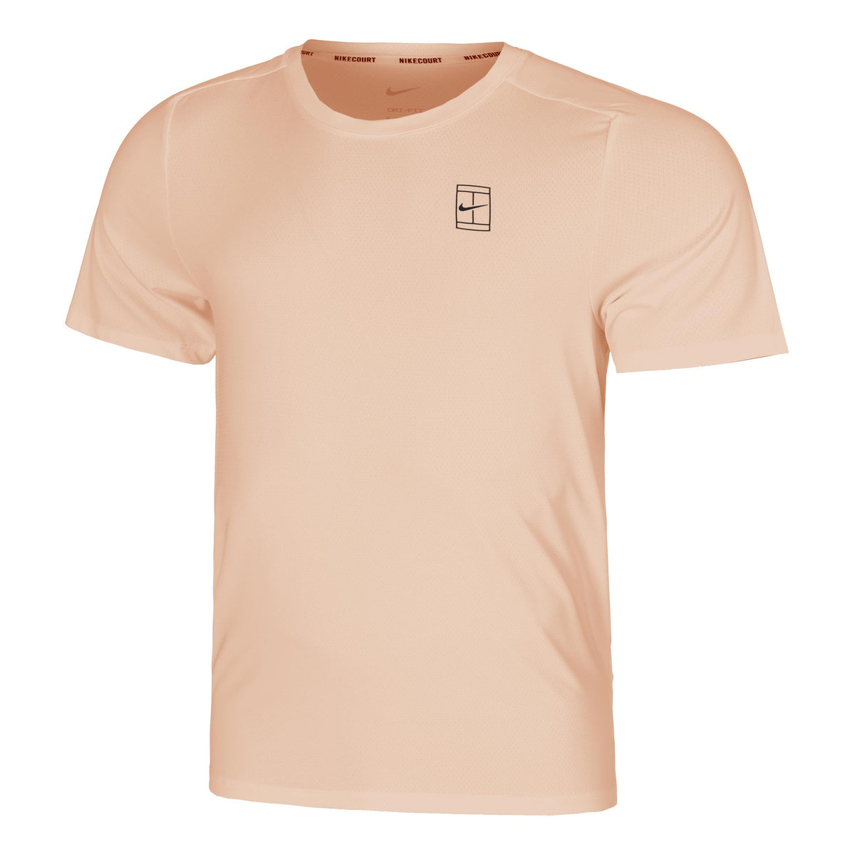Nike Court Dri-FIT Advantage T-shirt Herrer - koral, sort