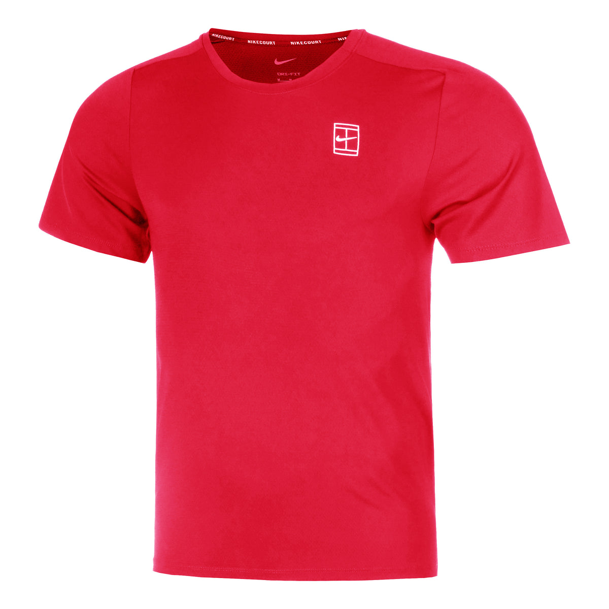 Nike Court Dri-Fit Advantage T-shirt Herrer-Rød,Hvid