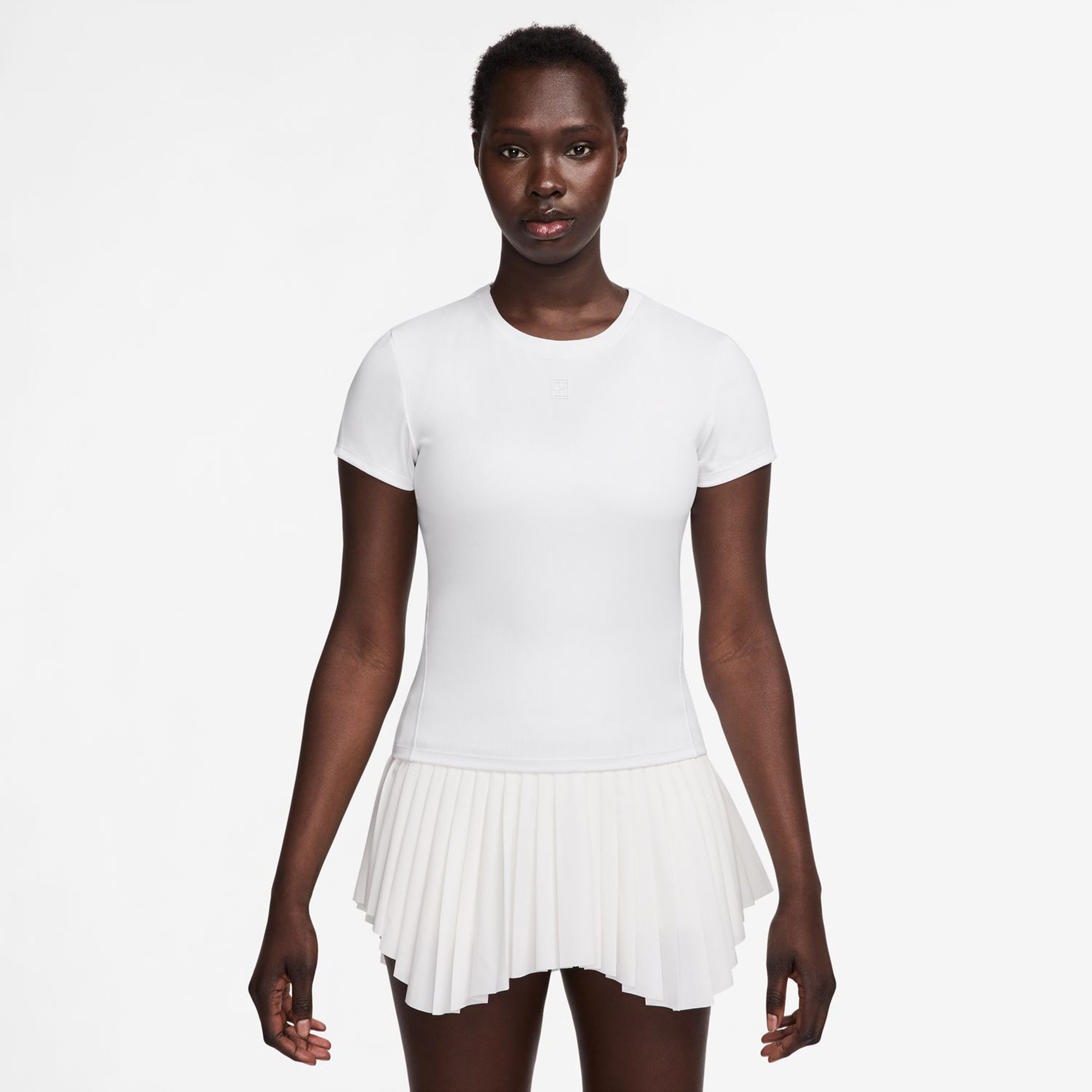 Nike Court Dri-Fit Advantage T-shirt Damer-Hvid,Hvid
