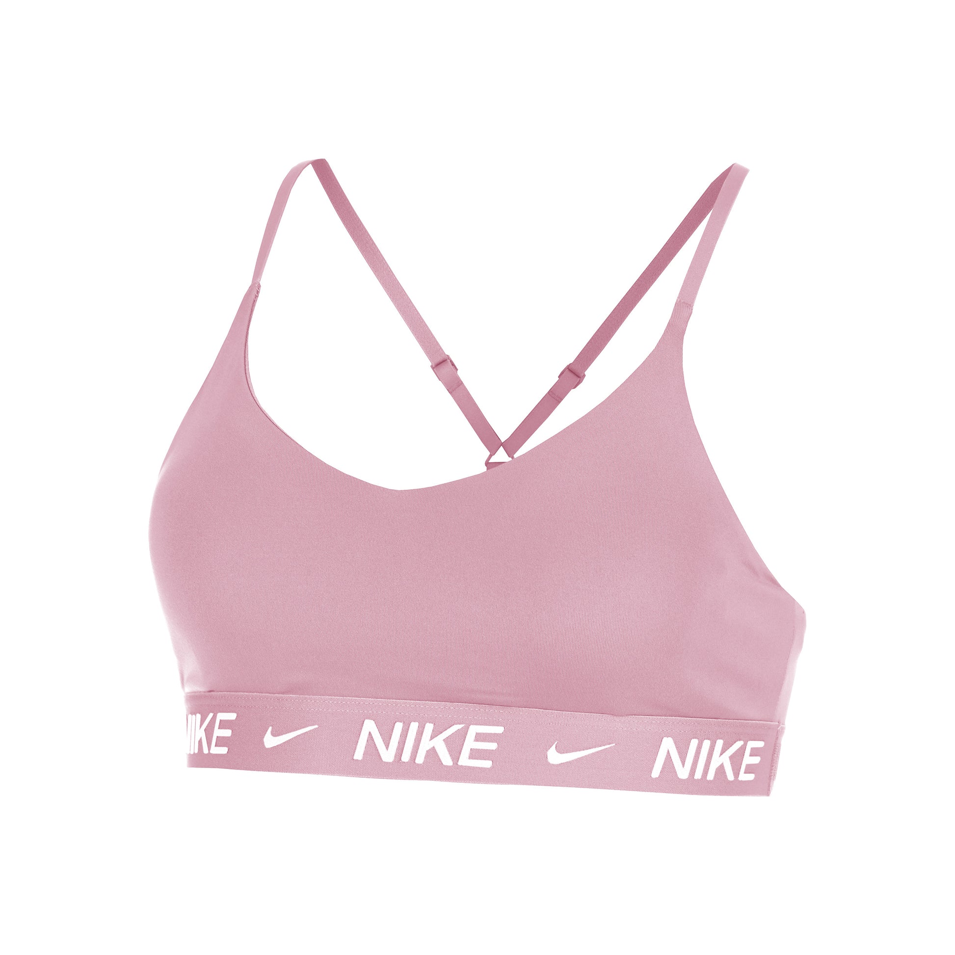 Nike Dri-Fit INDY LGT Support Sports-BH Damer-gammel lyserød