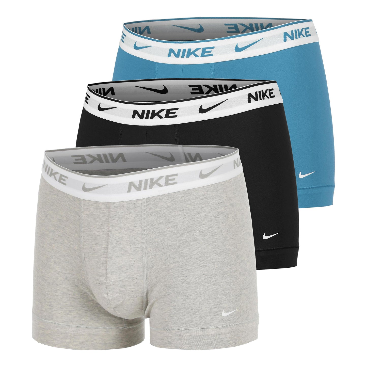 Nike Everyday Cotton Stretch Boksershorts Pakke Med 3 Herrer-Lysegrå,Sort