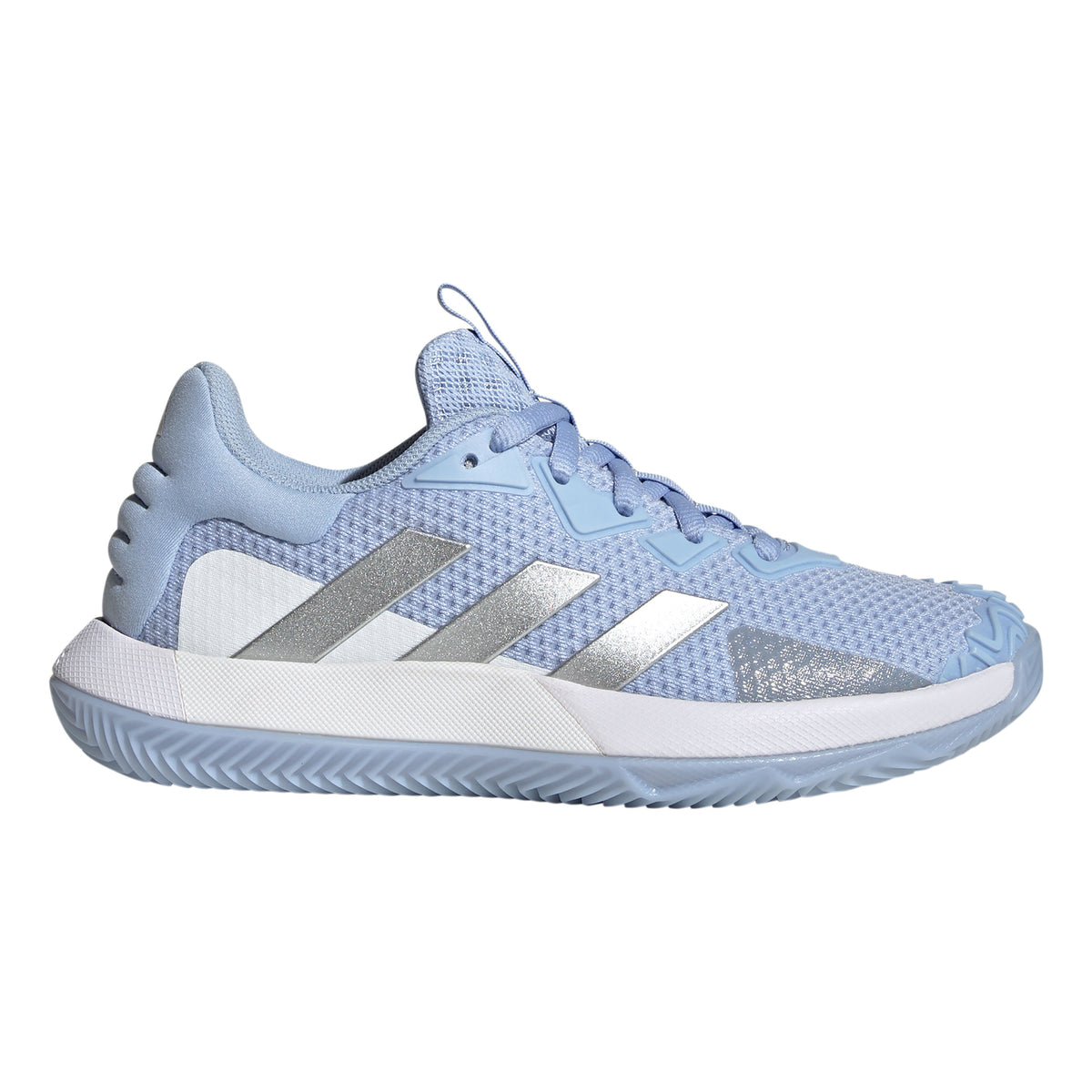 adidas SoleMatch Control Grusbanesko Damer - lyseblå, hvid