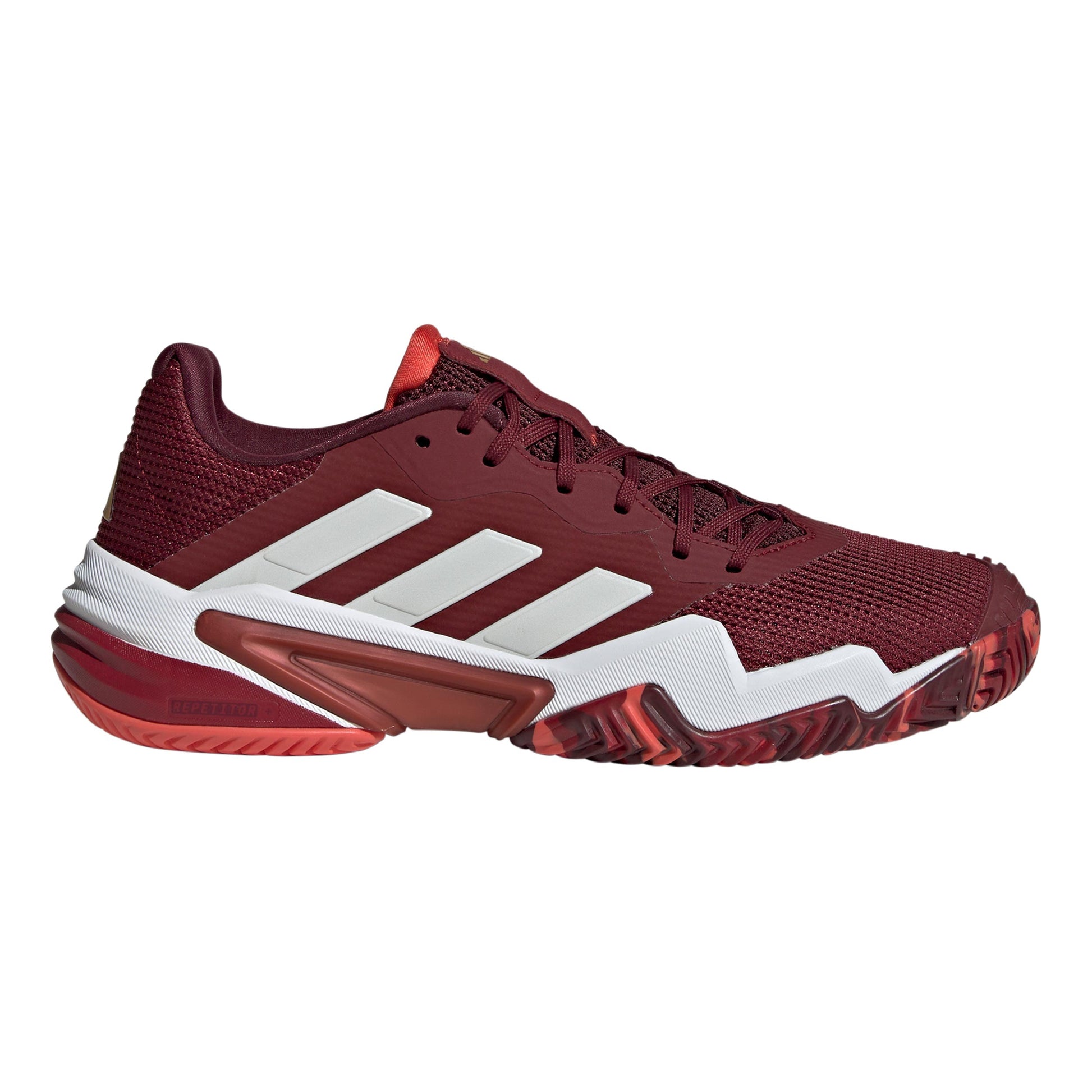 adidas Barricade Allcourt-sko Herrer - mørkerød, hvid
