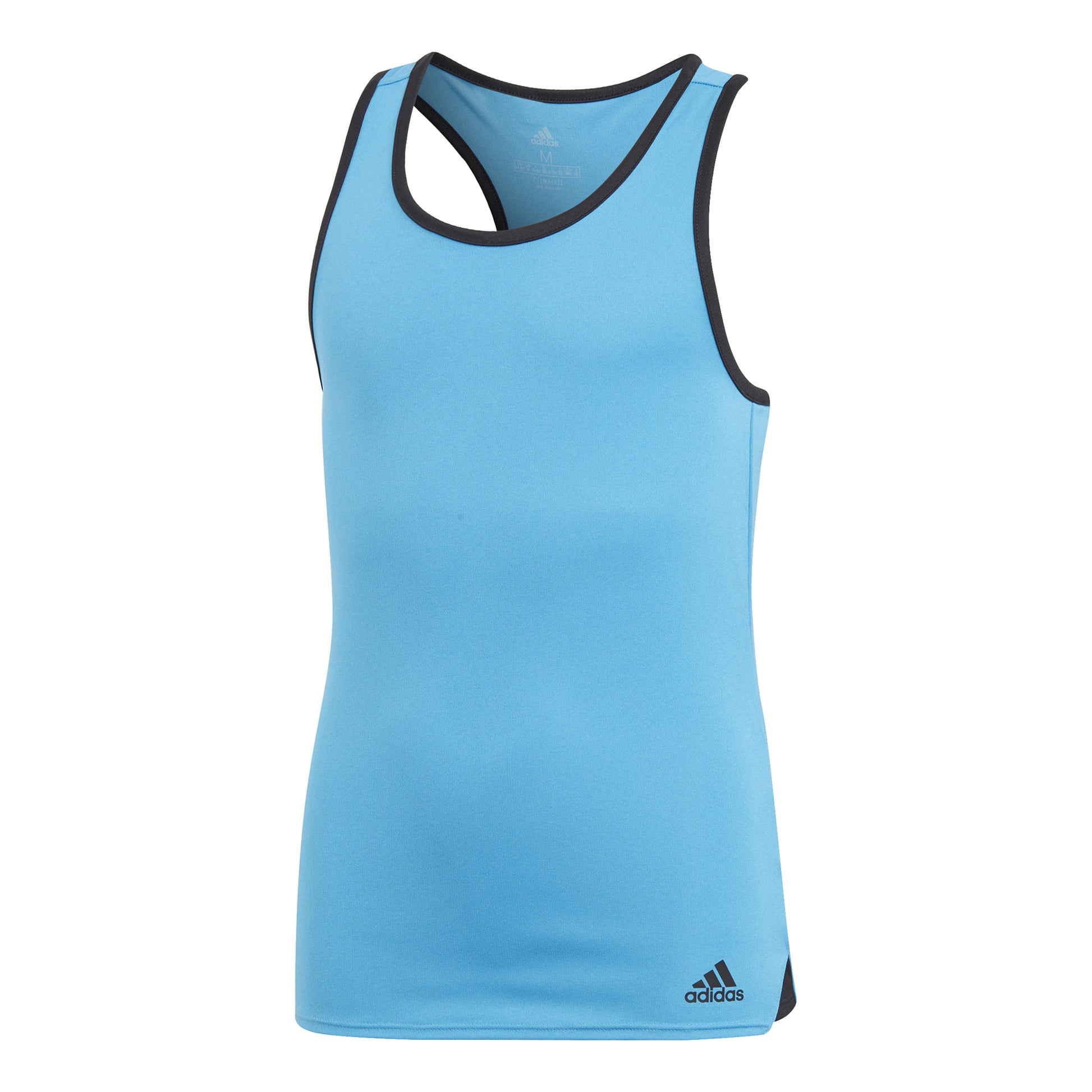 adidas Club Tanktop Pige - lyseblå, sort