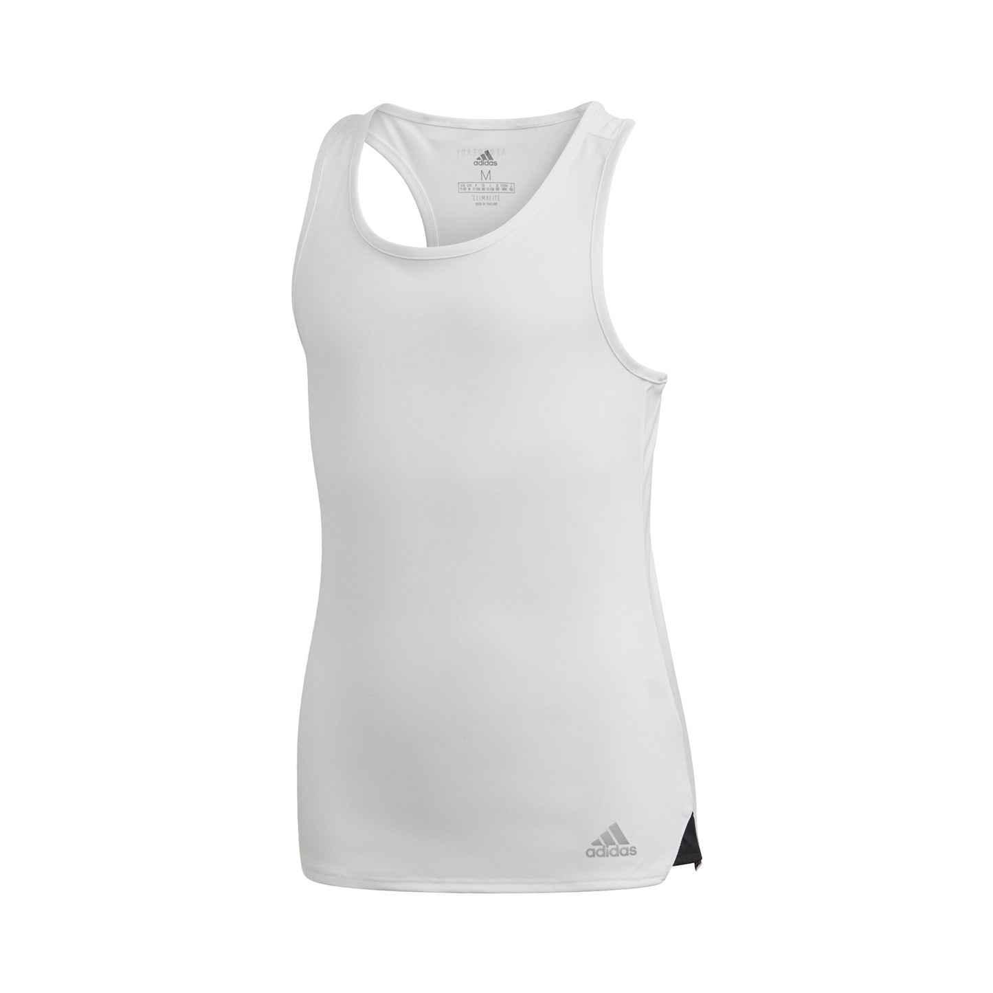 adidas Club Tanktop Pige - hvid, sølv