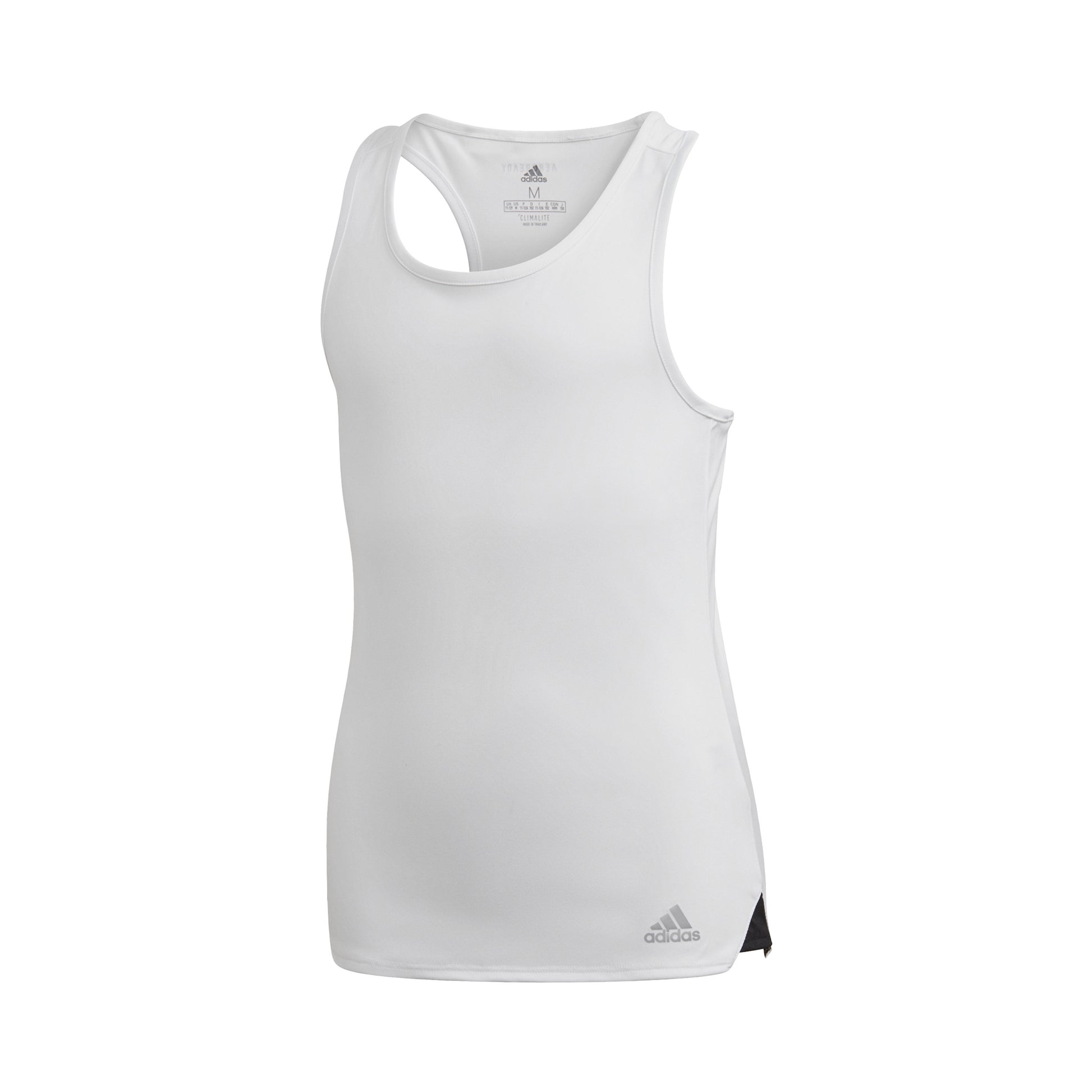 adidas Club Tanktop Pige - hvid, sølv