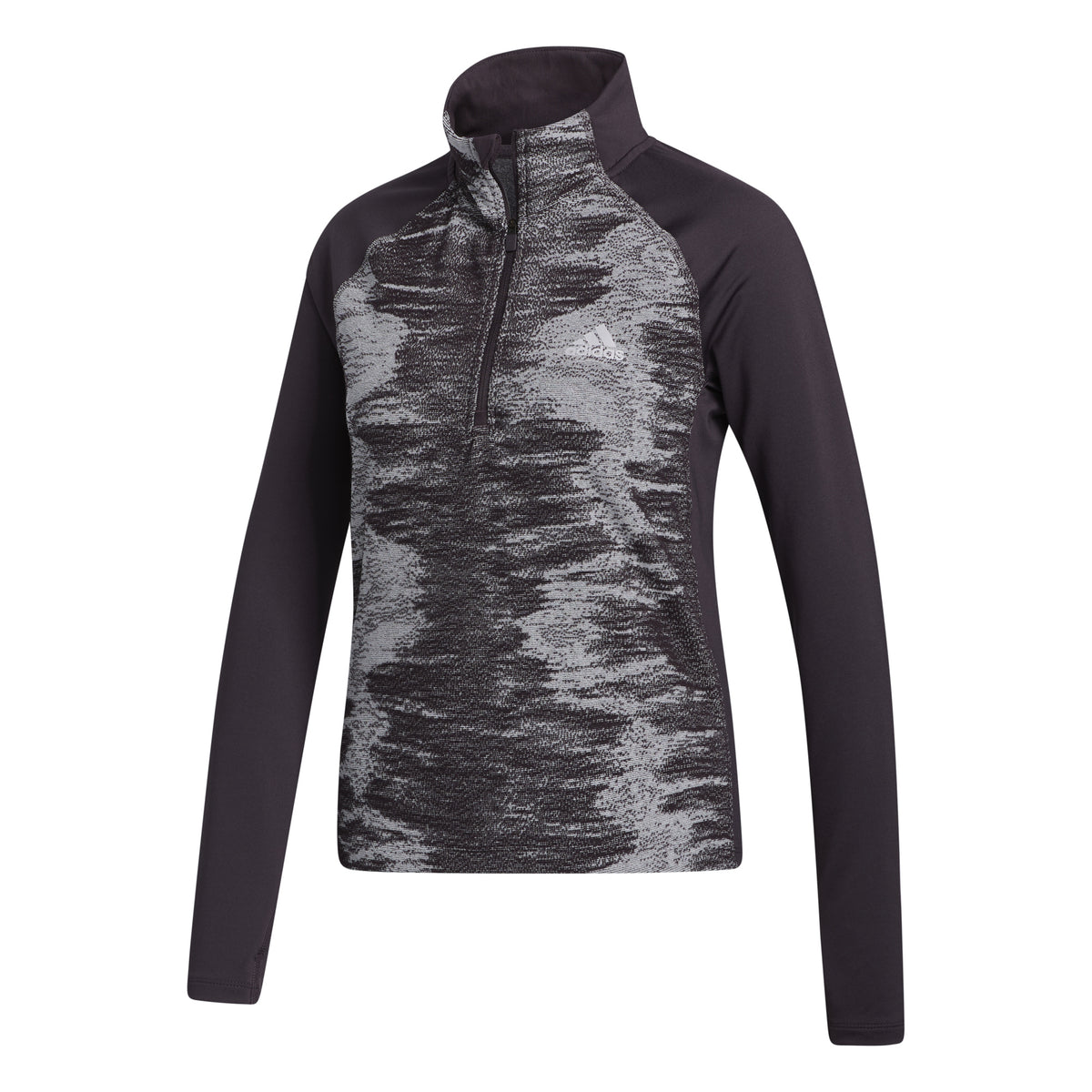adidas A.Rdy 1/2 Zip Shirt, langærmet Damer - sort, grå