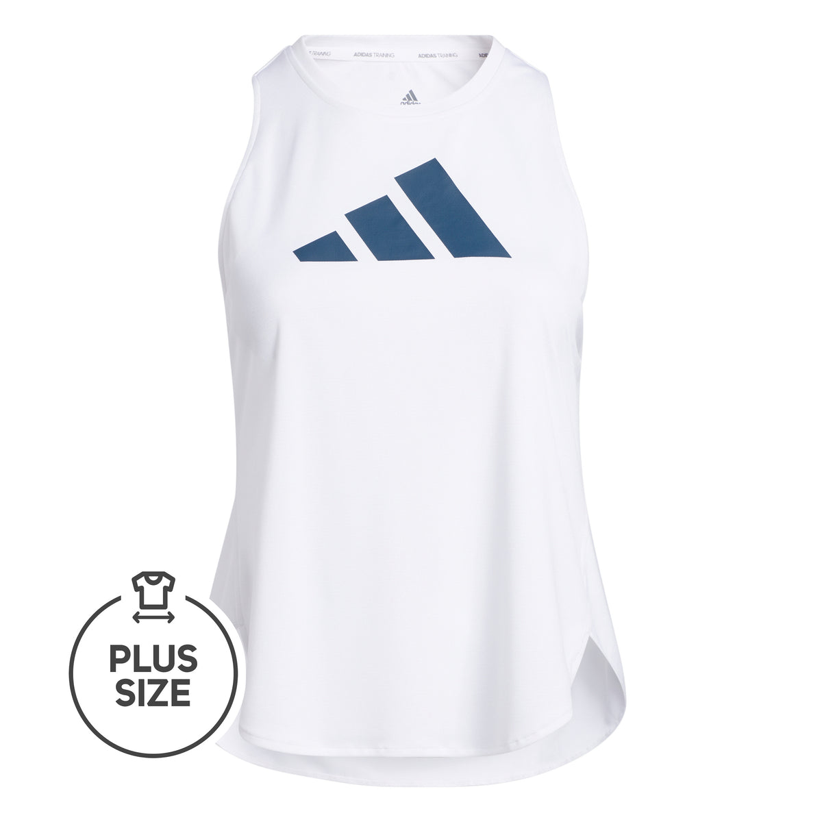 adidas Badge of Sport Logo Plus Size Tanktop Damer - hvid, blå