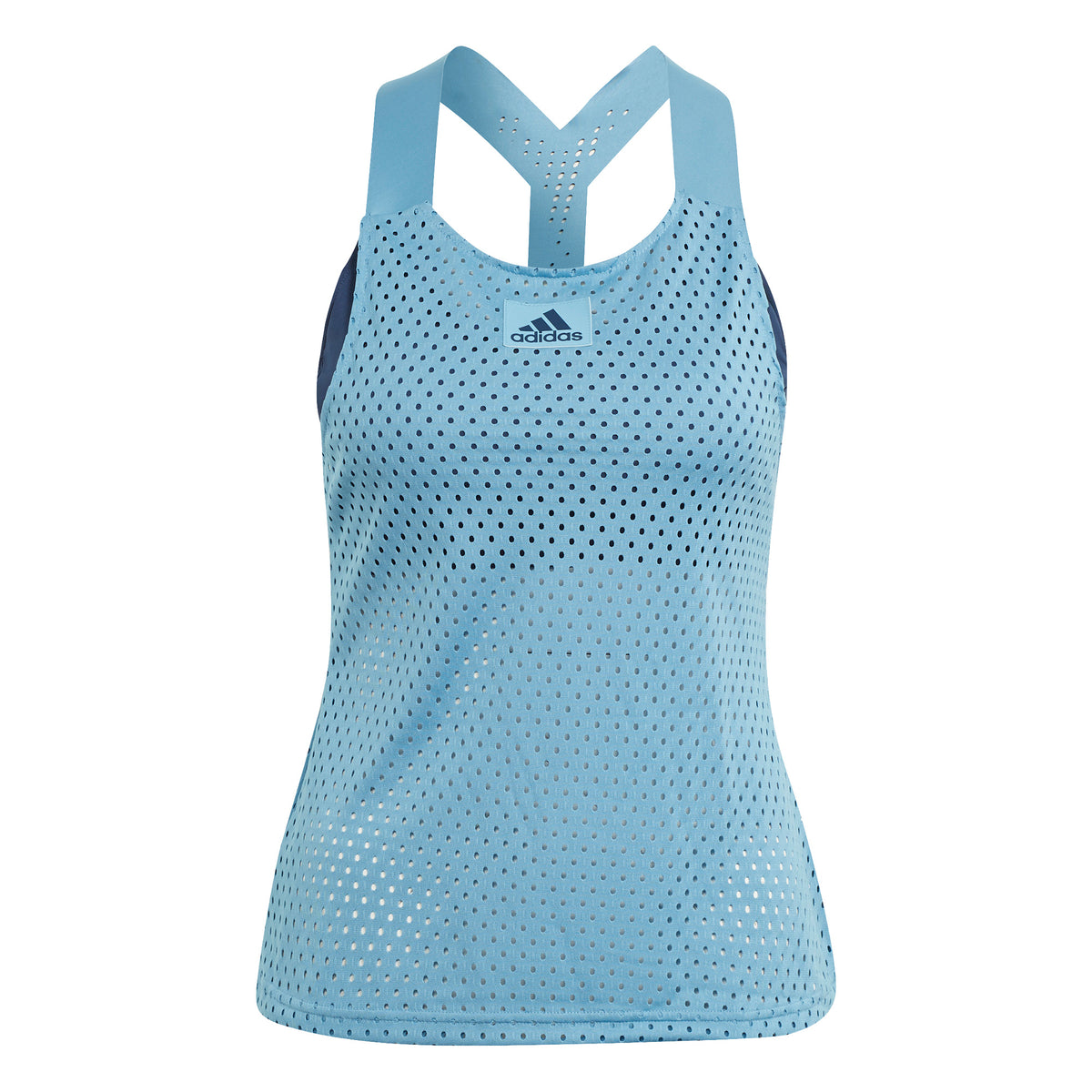 adidas Primeblue Y- Tanktop Damer - lyseblå, mørkeblå